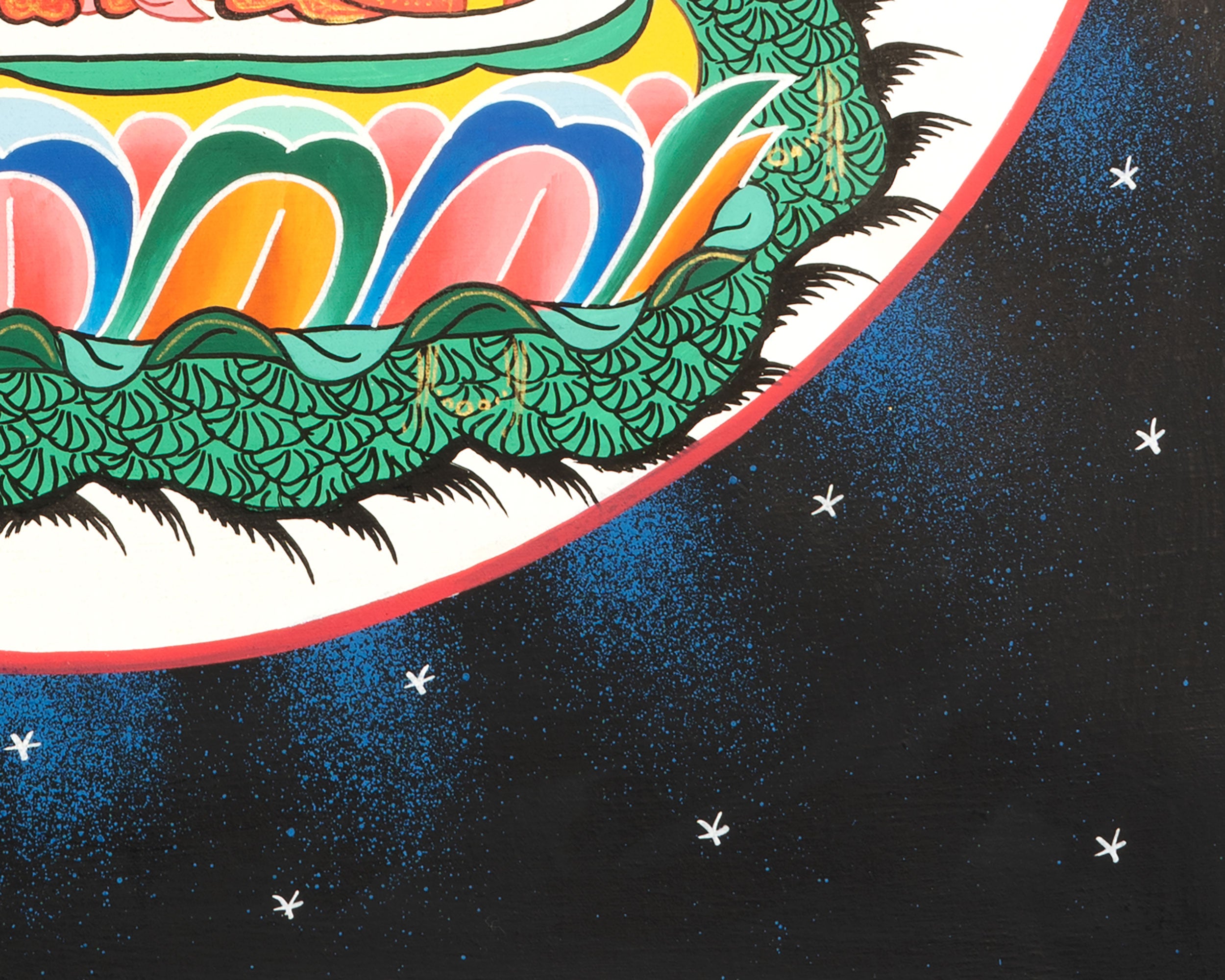 Bhaisajyaguru Thangka | Handpainted Medicine Buddha | Wall Hanging Decors