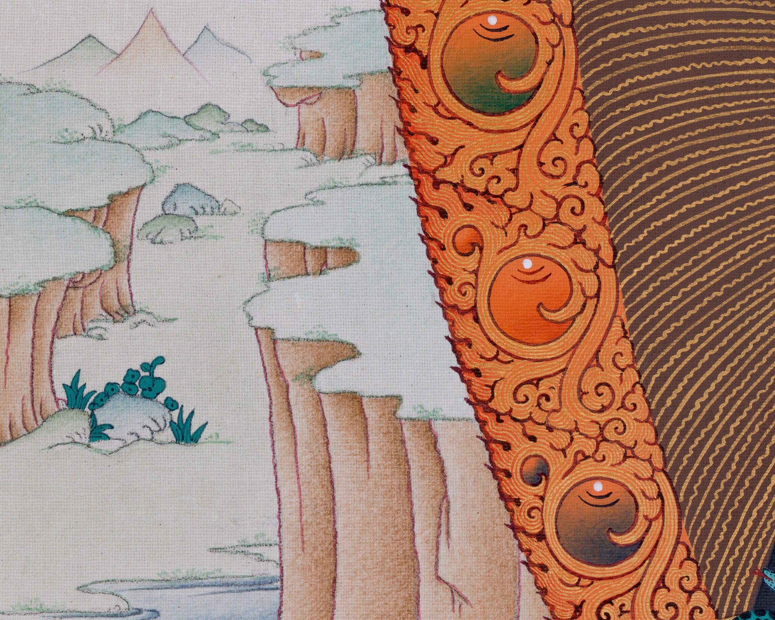 Black Dzambhala Print | Tibetan Buddhist Deity of Wealth