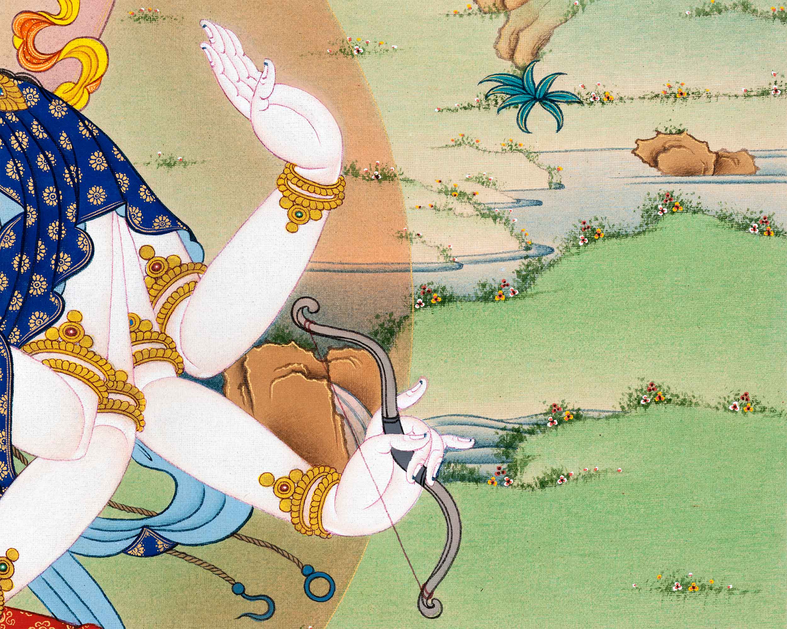 Namgyalma Thangka Print | The Goddess of Longevity | High-Quality Giclee Print