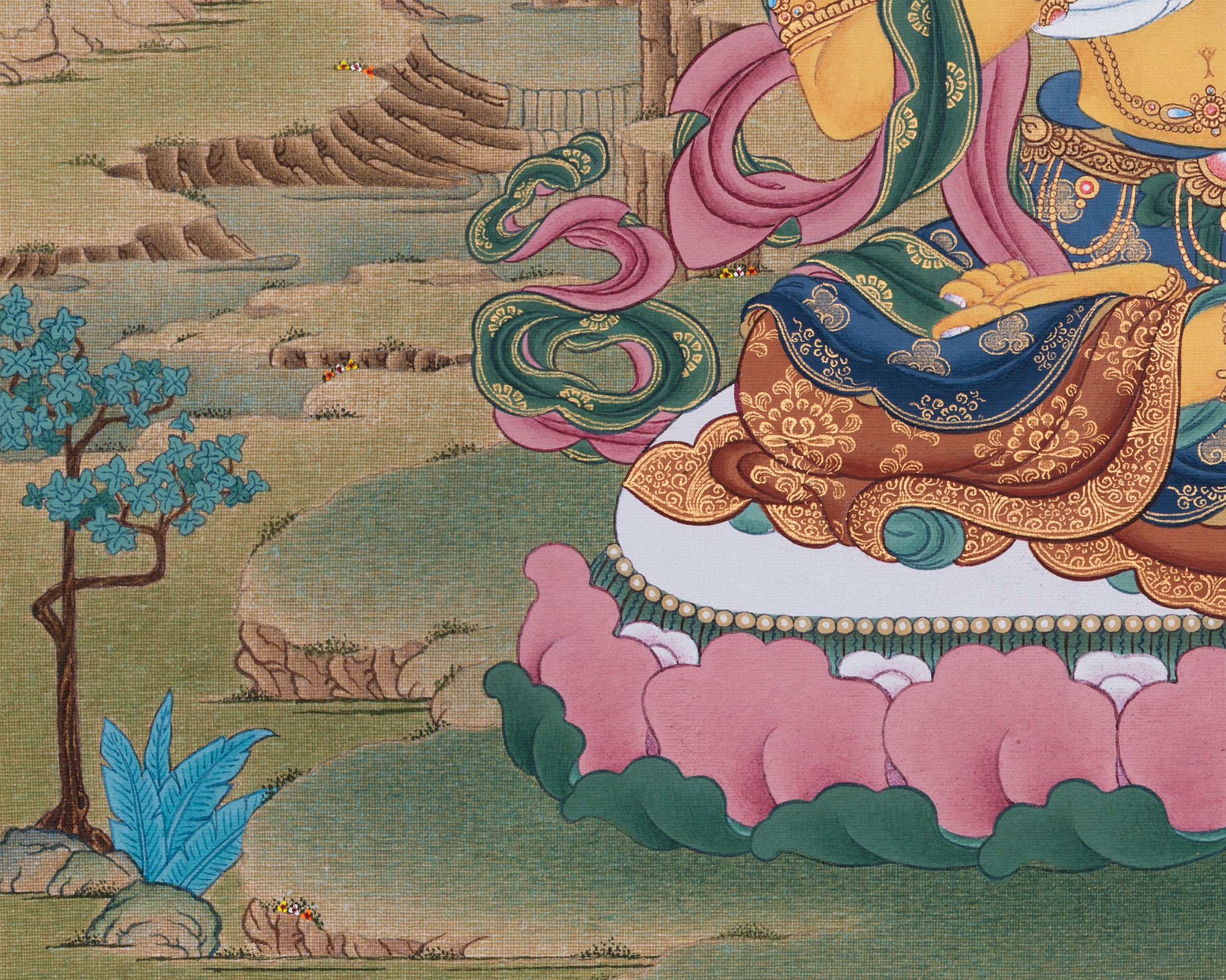 Maitreya Buddha Thangka Print | Wisdom and Universal Love