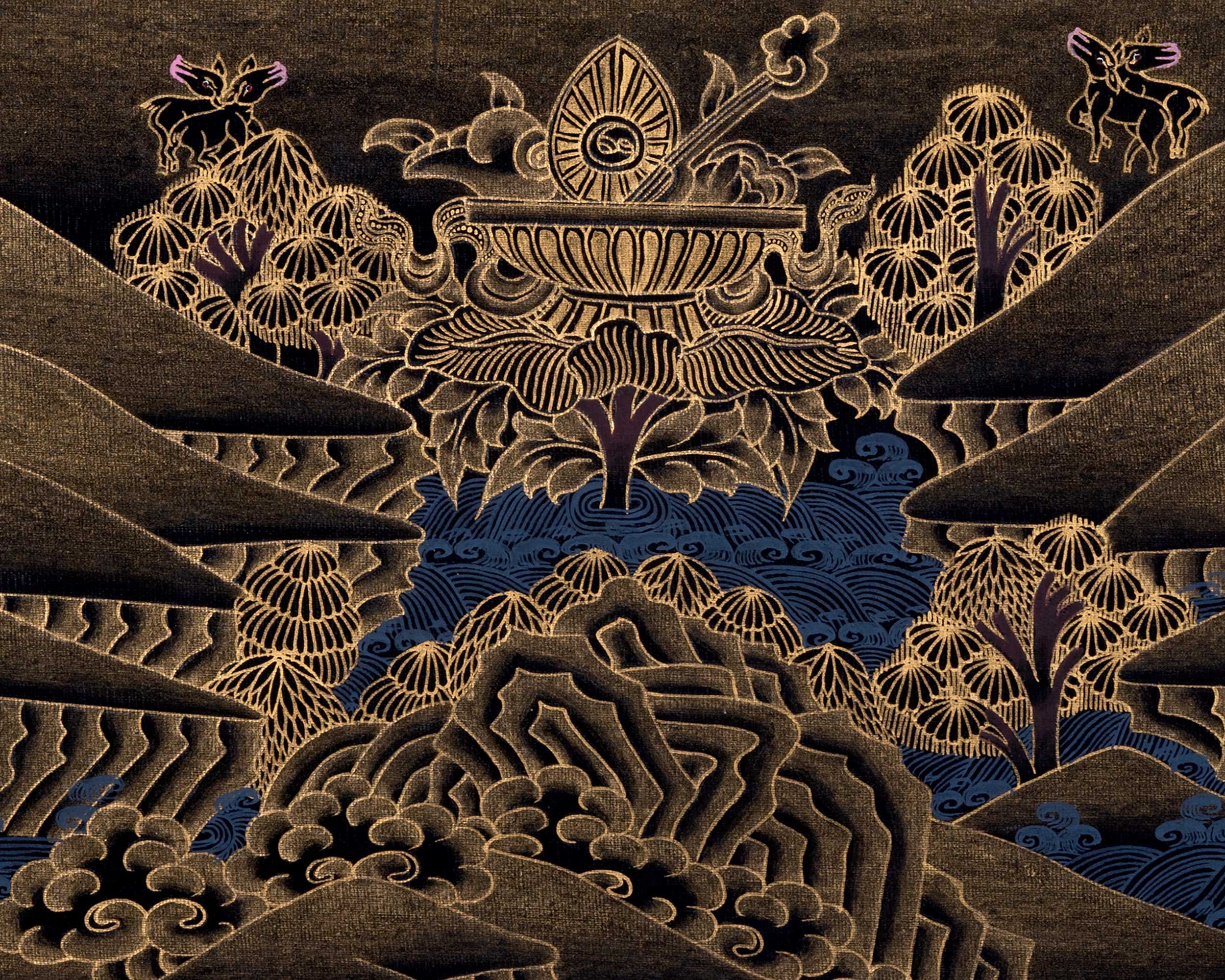 Original Shakyamuni Buddha Thangka | Tibetan Buddhist Religious Painting