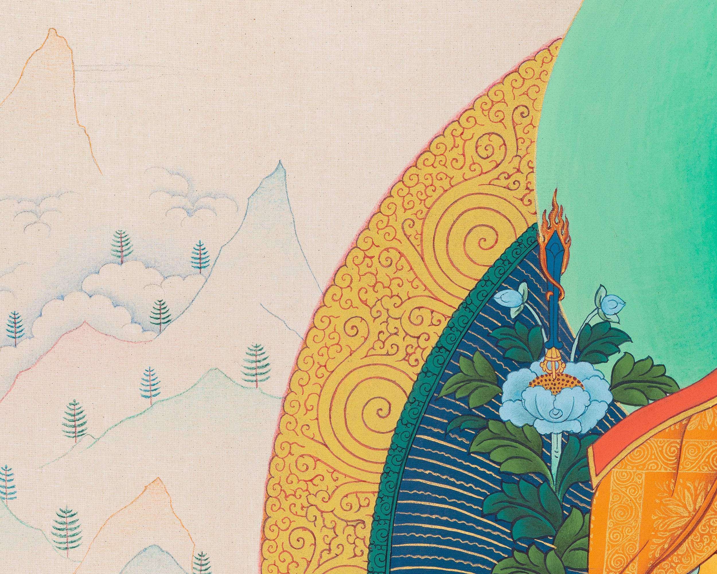 Longchenpa Canvas Print | Tibetan Buddhist Master of Dzogchen