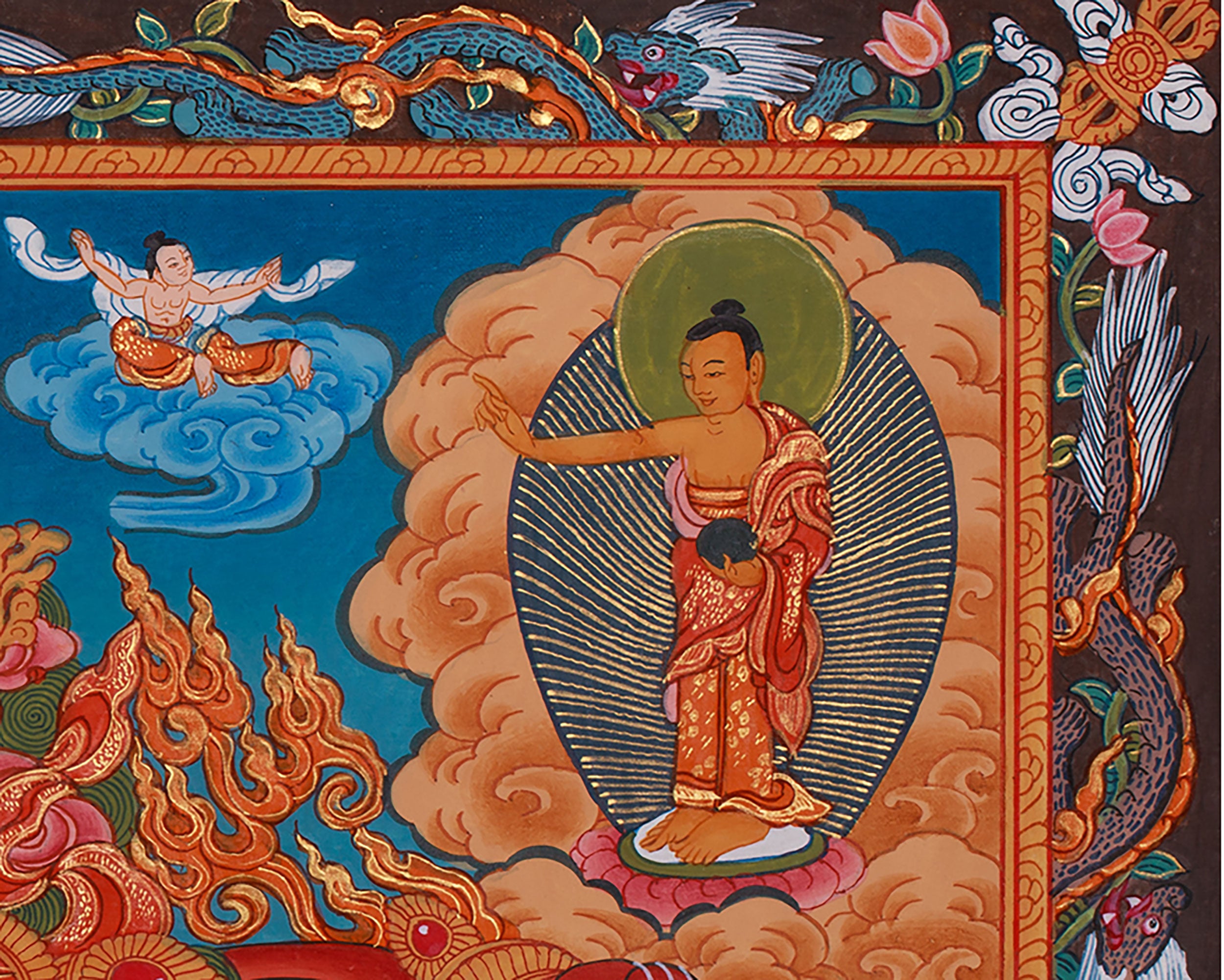 The Wheel Of Life (Bhavachakra) Mandala Thangka | Buddhist Painting of Samsara & Nirvana