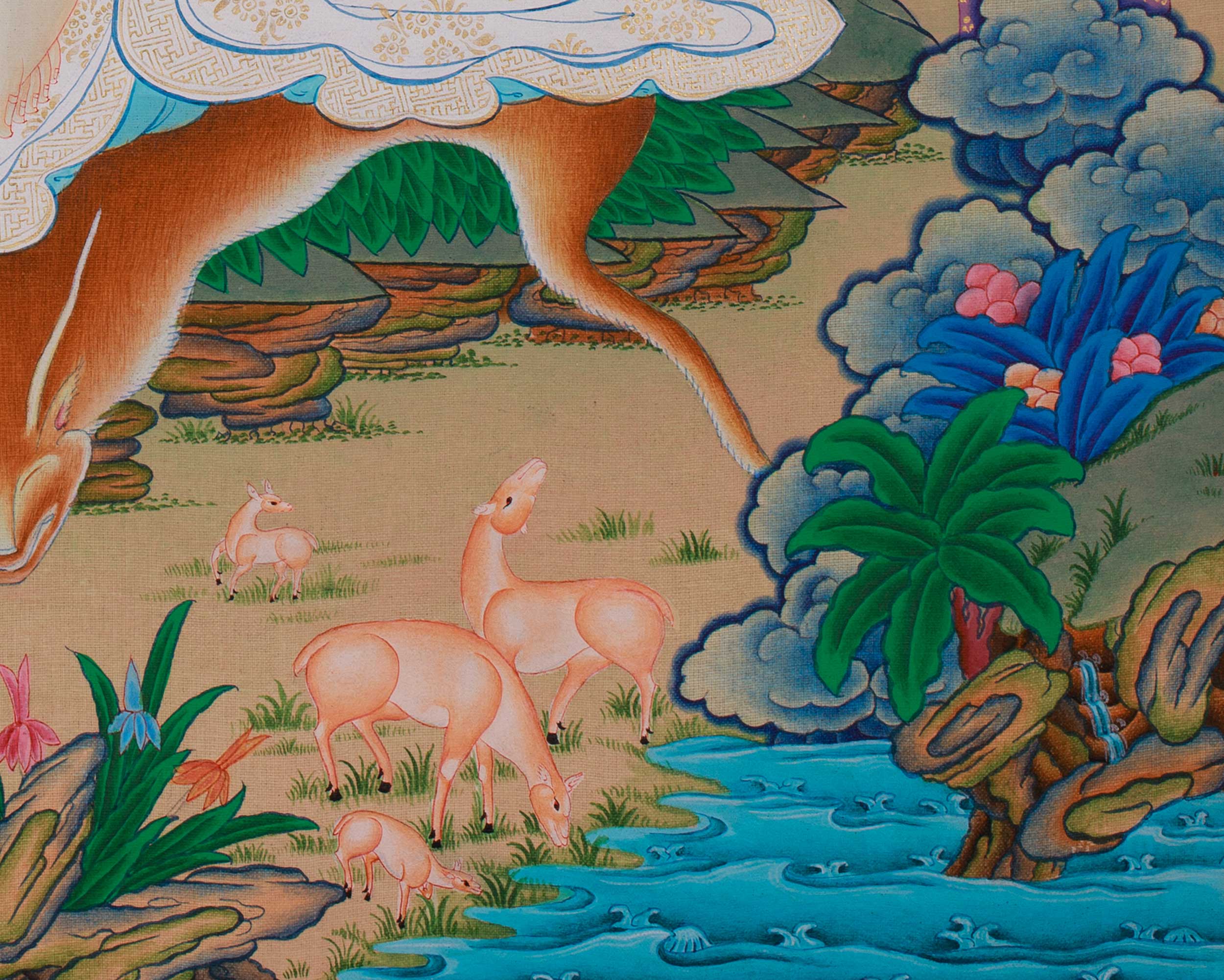 Himalayan Thangka of Milarepa | Spiritual Teacher Milarepa
