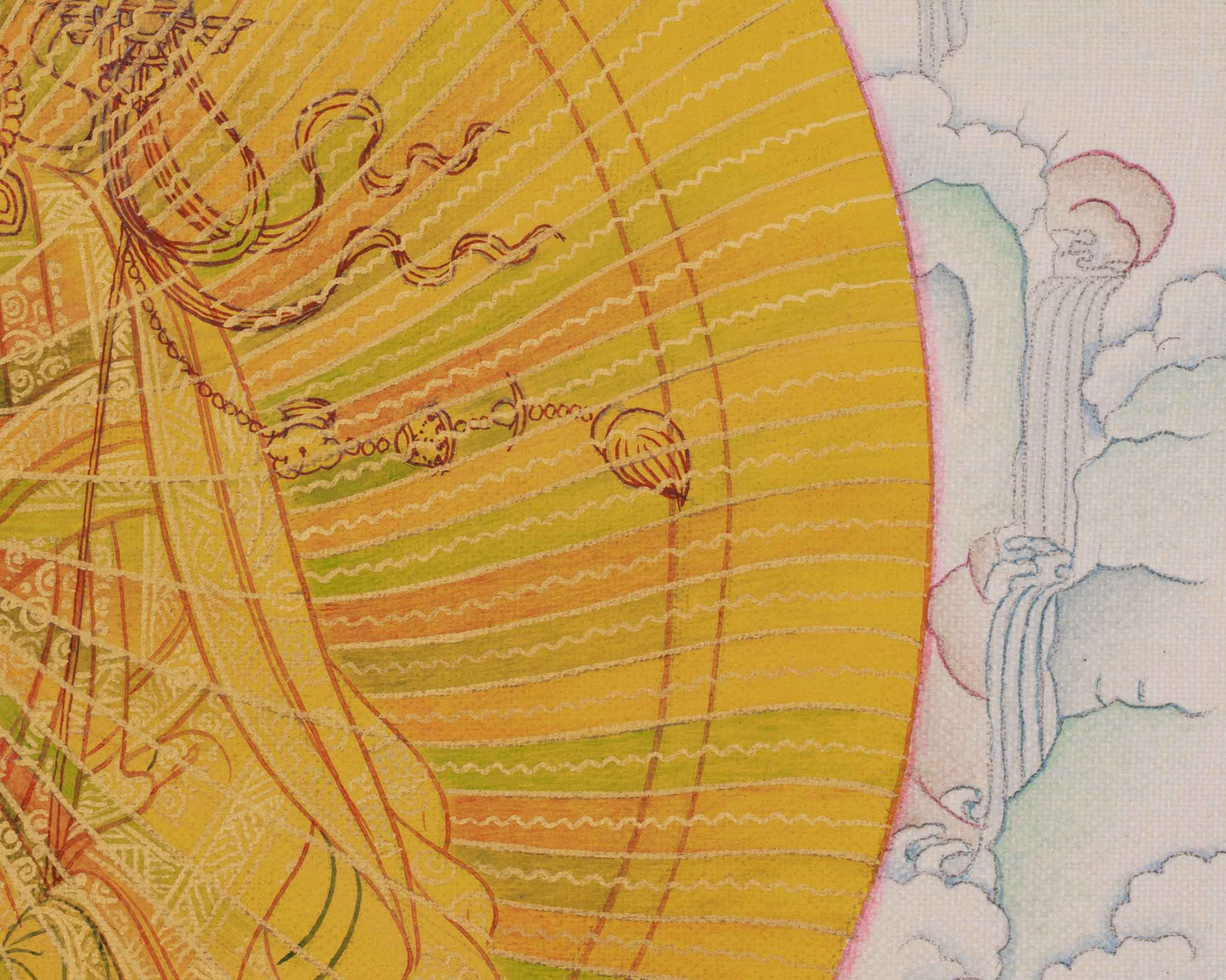 33cm Himalayan Guru Rinpoche Painting | The Lotus Born Master