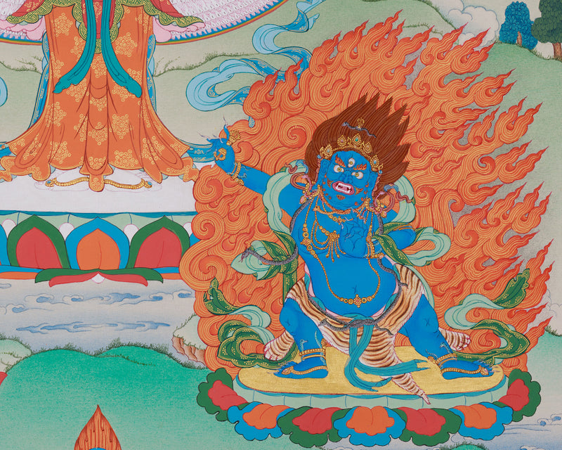 1000 Armed Chenrezig with Manjushri and Vajrapani | Compassion, Wisdom & Power