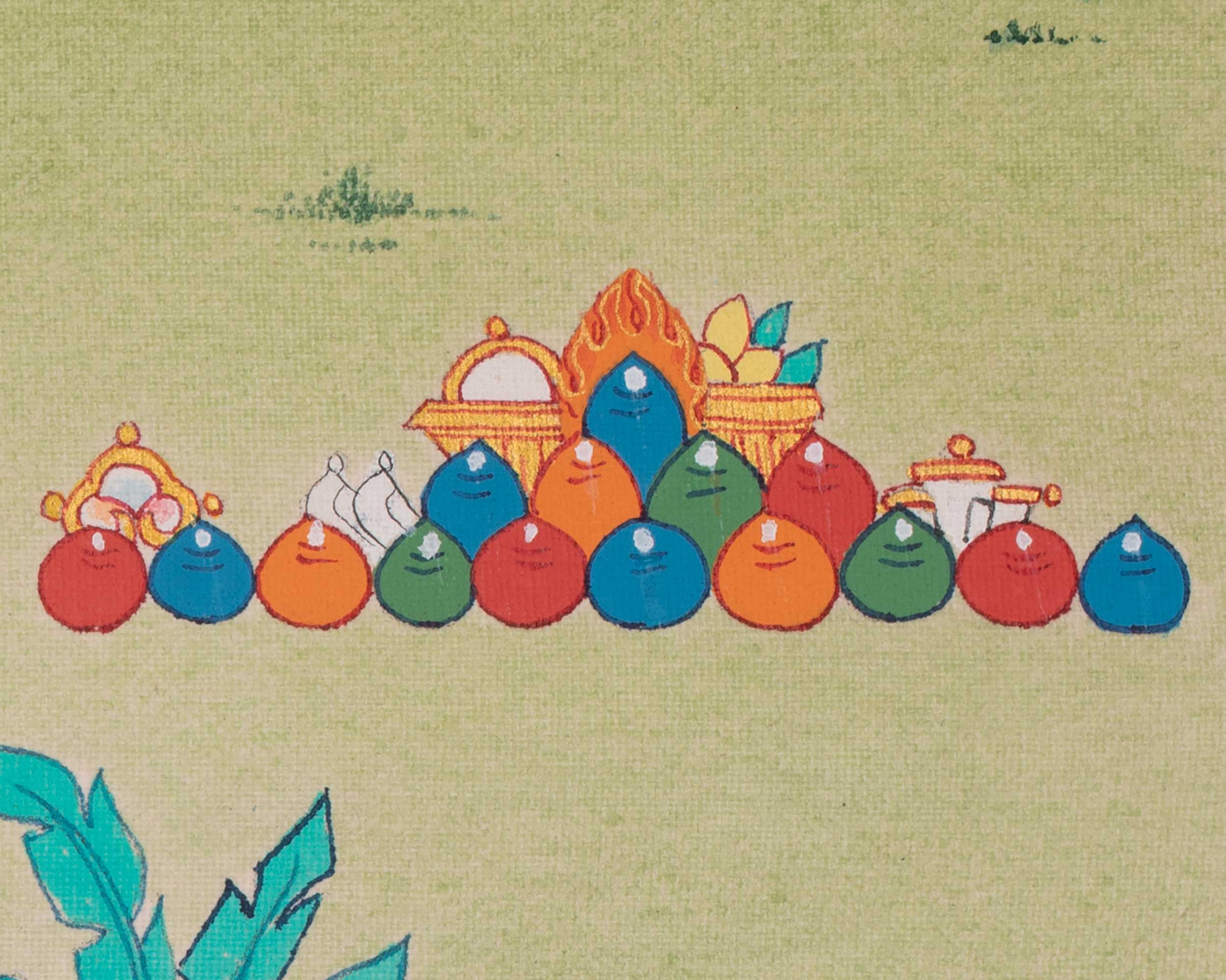 Guru Rinpoche Tibetan Art | Padmasambhava Sacred Artwork | Thangka Painting