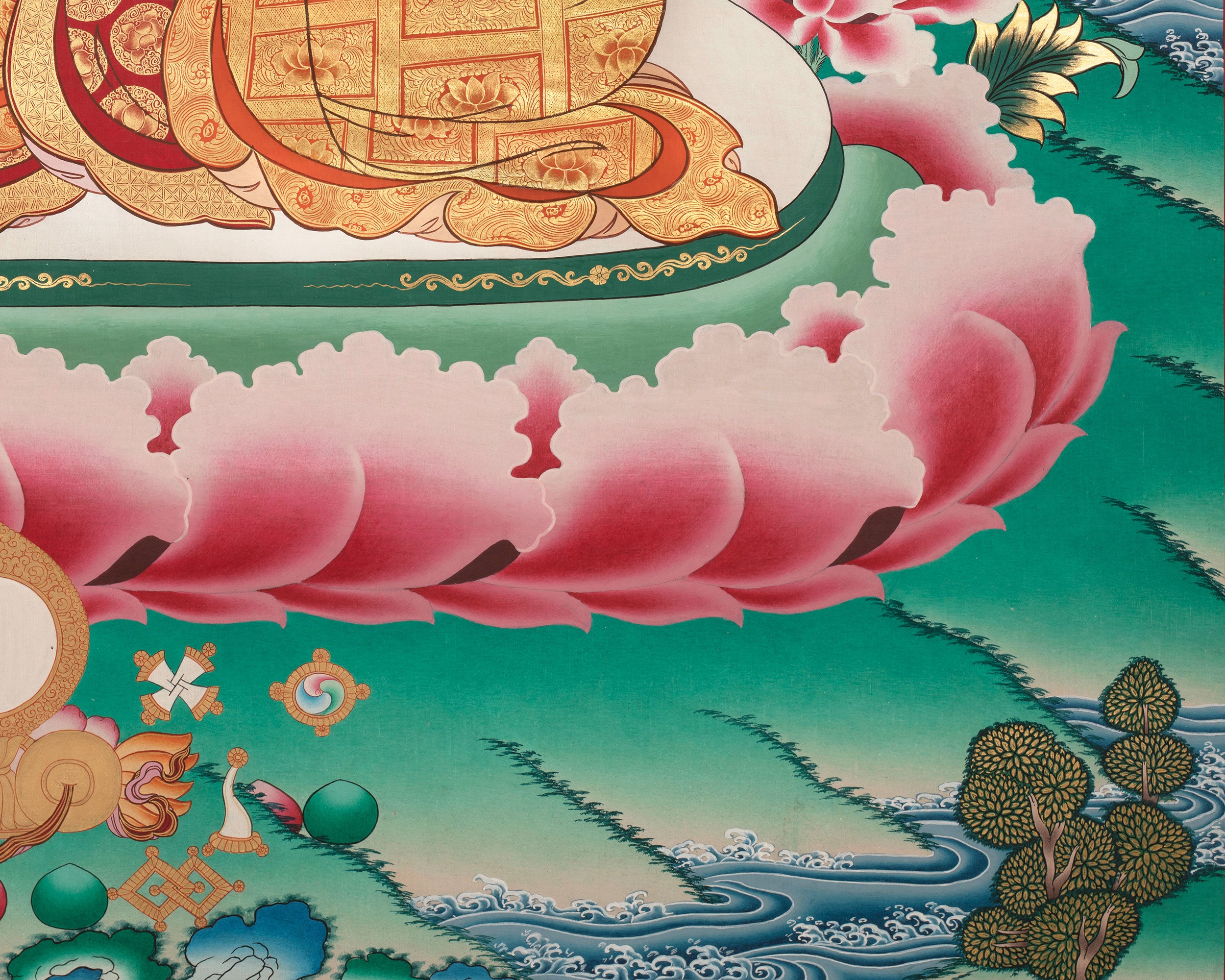 Red Amitabha Buddha Print | Infinite Light