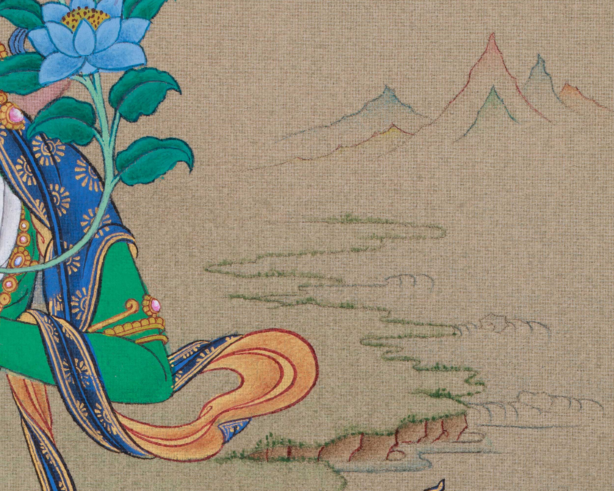Green Tara Thangka Goddess of Compassion | Mother of Liberation