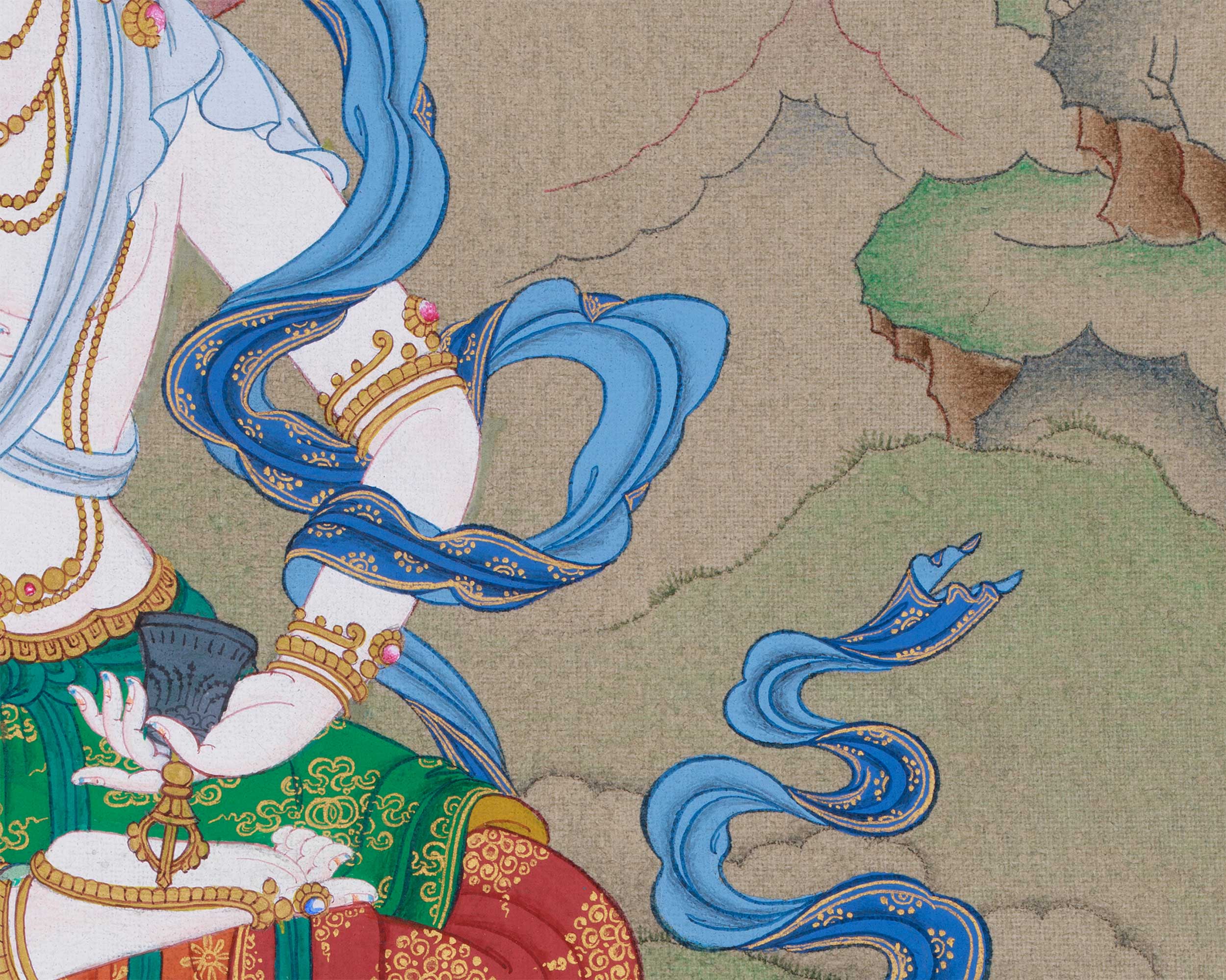 Bodhisattva of Purification, Vajrasattva | Thangka for Karma Cleansing