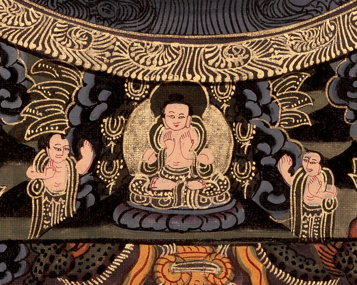 Three Mandala Thangka | Buddha and Female Bodhisattvas