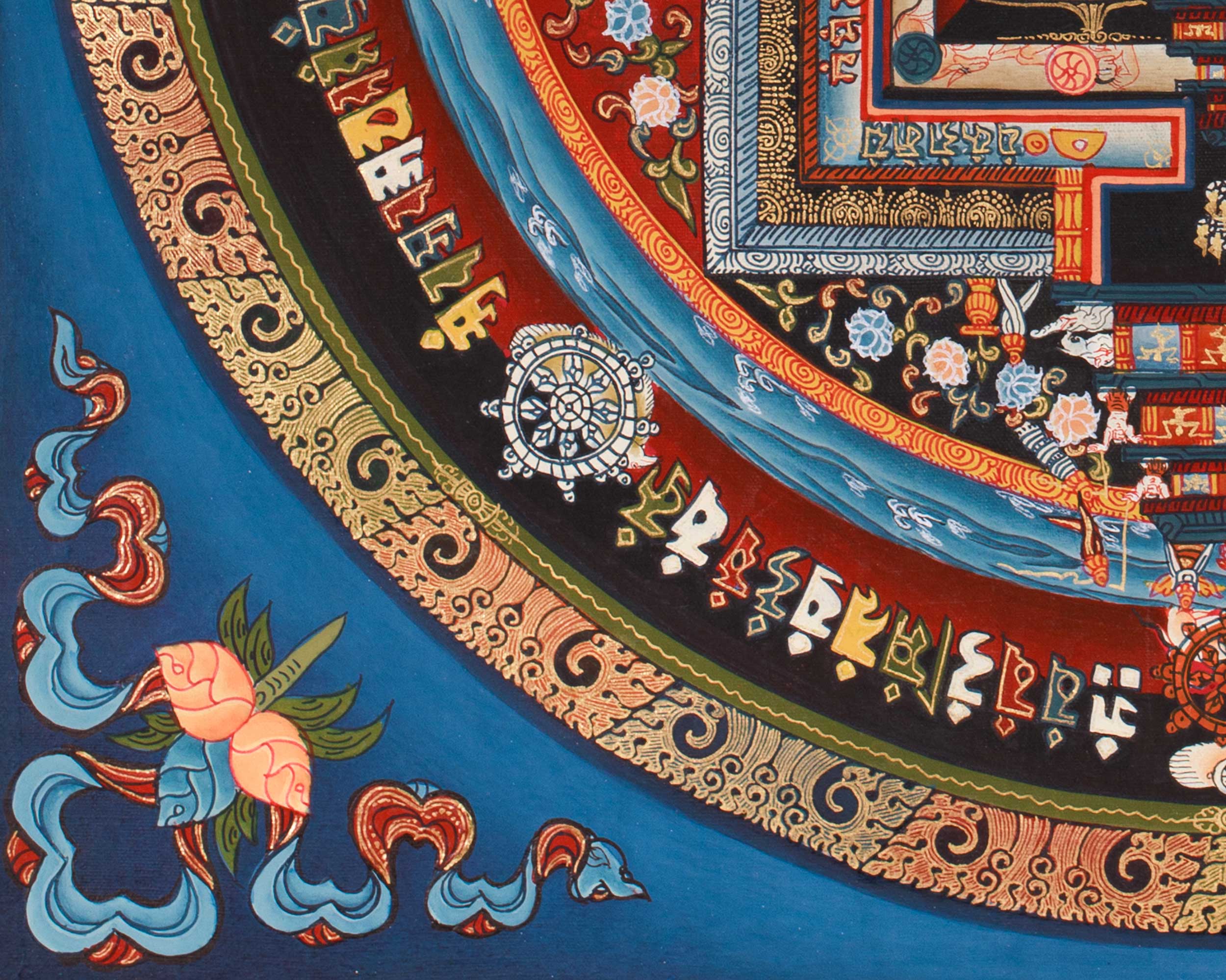 Kalachakra, Wheel of Time Thangka | Symbol of the Cycle of Existence and Liberation