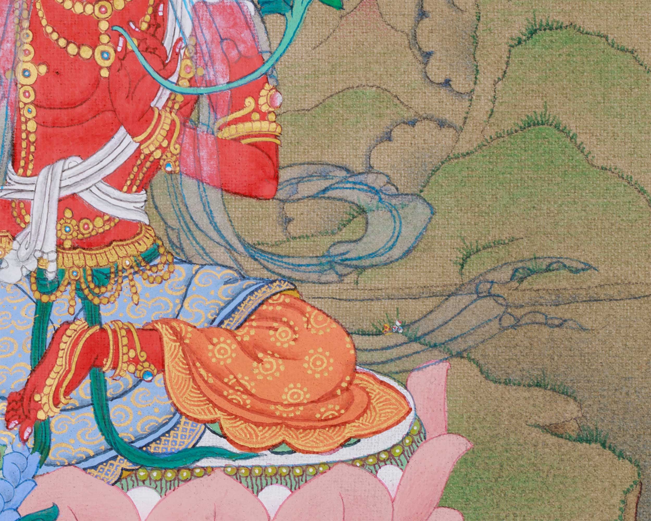 Red Tara Thangka Painting | Goddess of Power, Compassion, and Magnetizing Energy