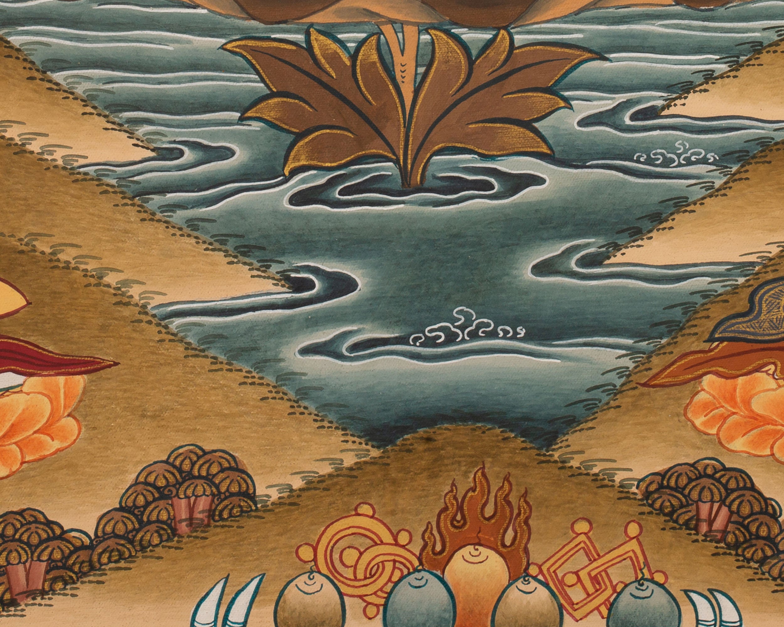 Manjushree Thangka | Bodhisattva Of Wisdom | Wall Decorative Art