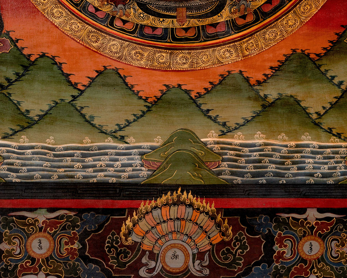 Amoghasiddhi Mandala | Religious Buddhist Thangka | Wall Decors