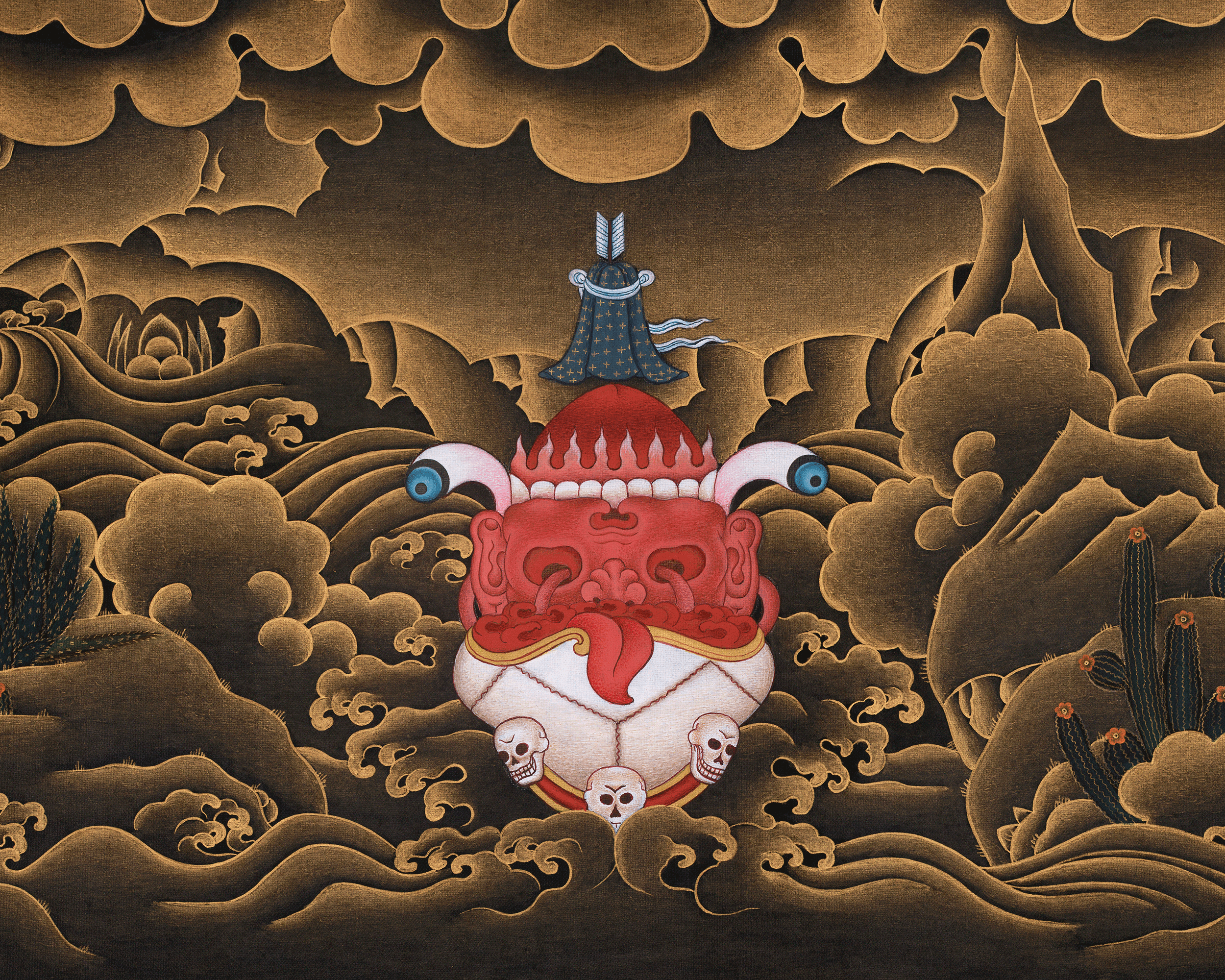 Tibetan Mahakala Bernagchen Thangka | Powerful Vajrayana Protection