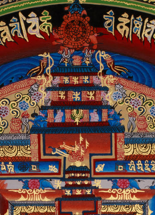 Mandala Kalachakra Thangka | Tibetan Buddhist Art of Cosmic Energy