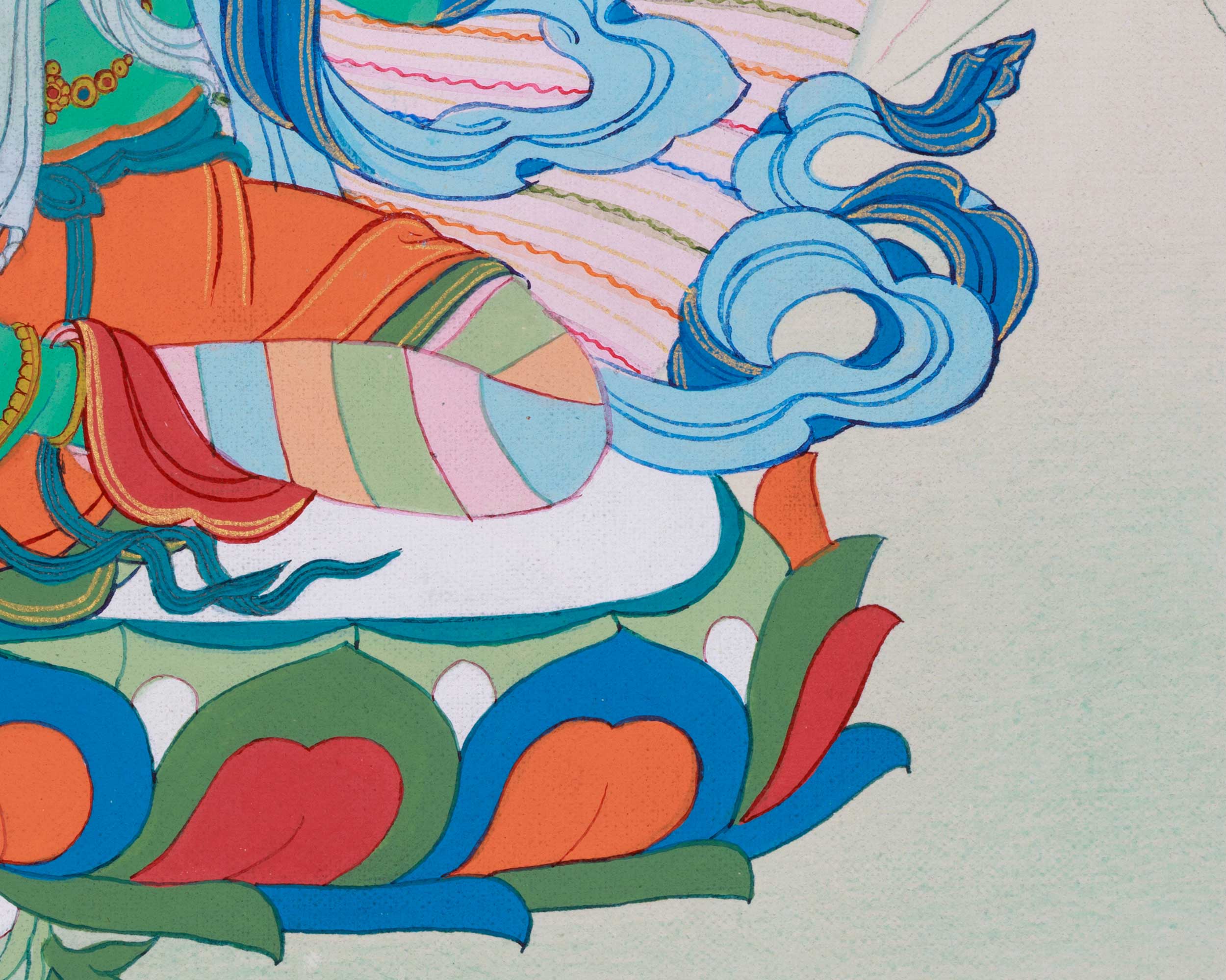 Green Tara Thangka, Traditional Art