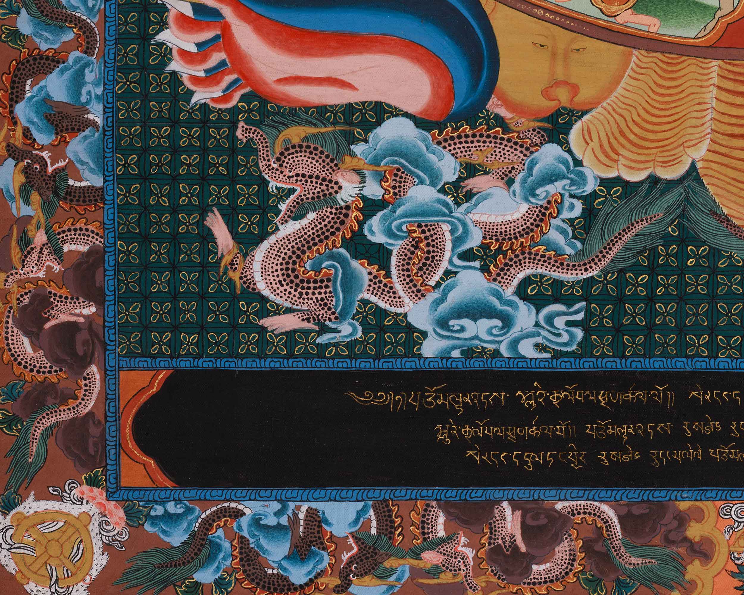 Sacred Tibetan Wheel of Life Thangka | Representation of Birth, Death, and Rebirth