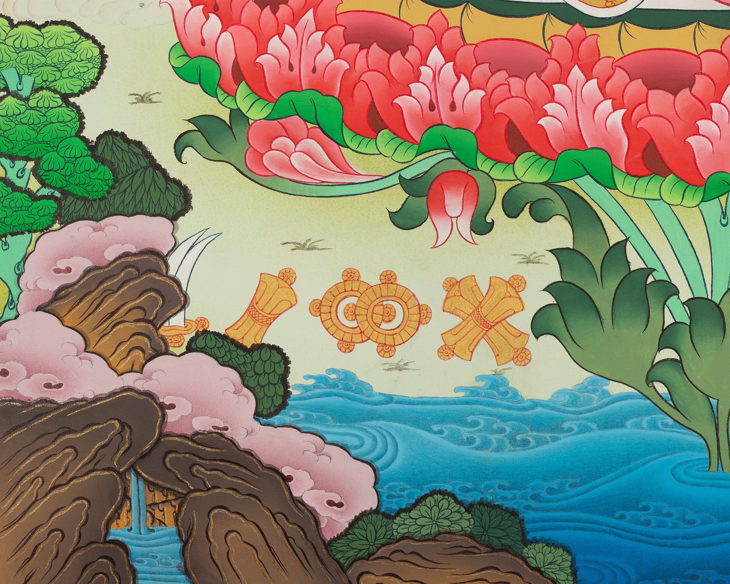Guru Rinpoche Thangka | Wall Decor Painting