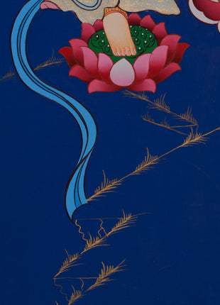 Standing Buddha Thangka | Symbol of Peace, Enlightenment, and Divine Grace