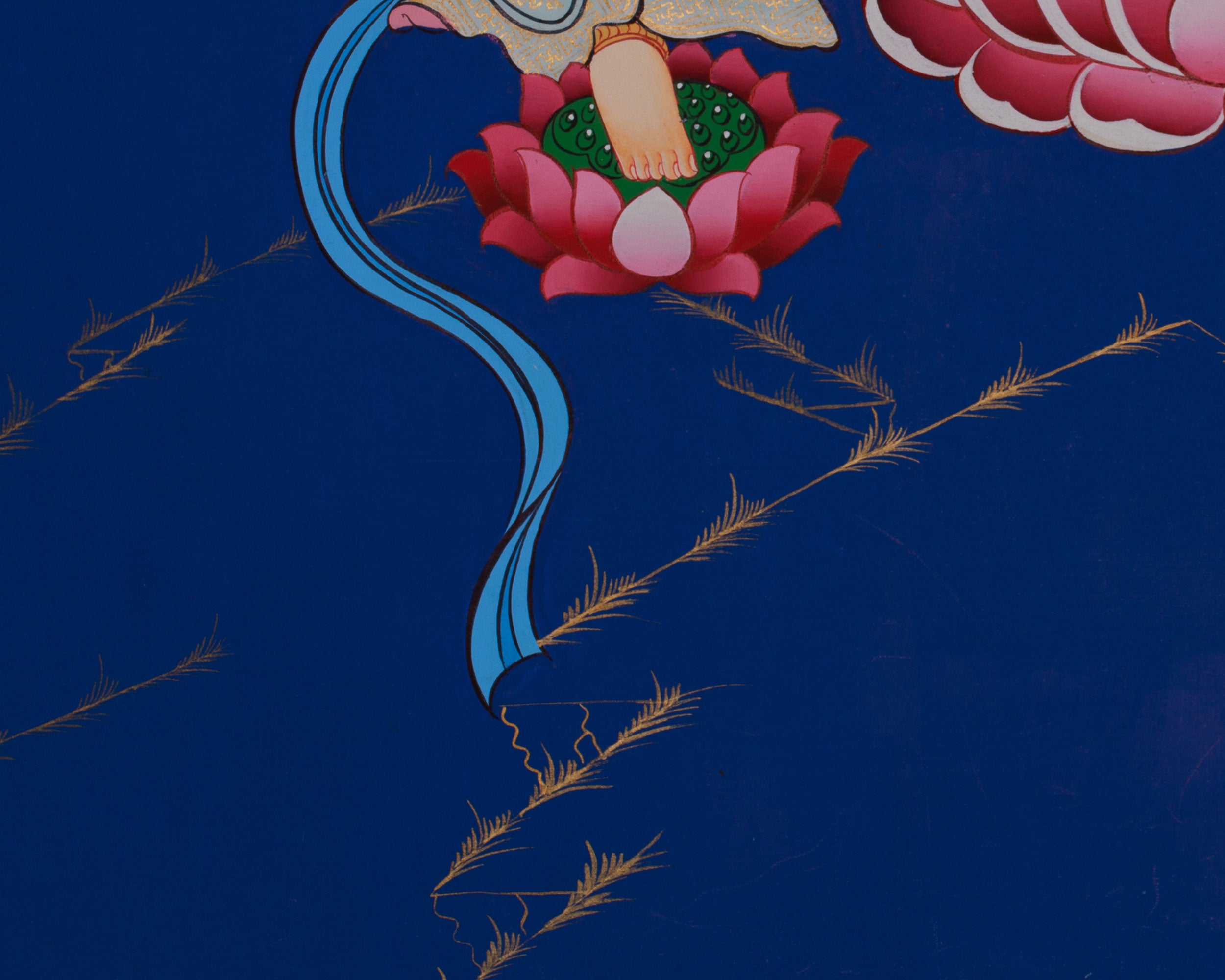 Standing Buddha Thangka | Symbol of Peace, Enlightenment, and Divine Grace
