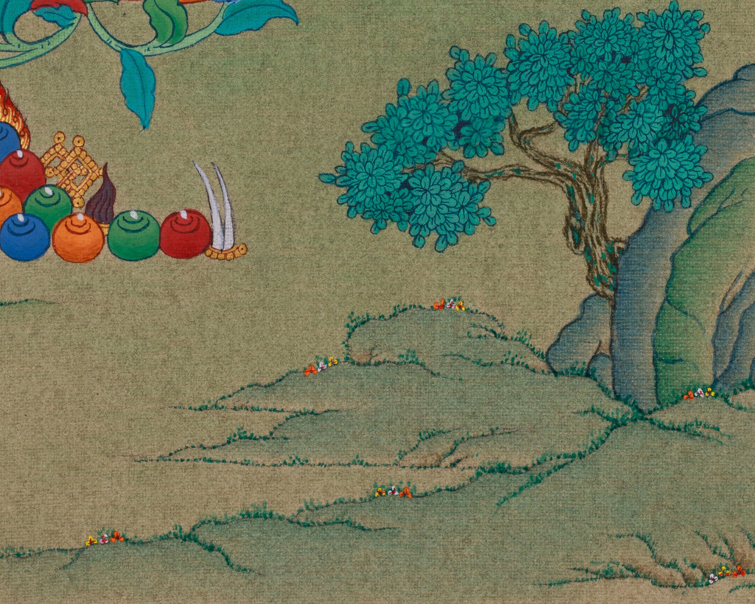 Swift Liberator Green Tara Thangka | Goddess of Compassion and Protection