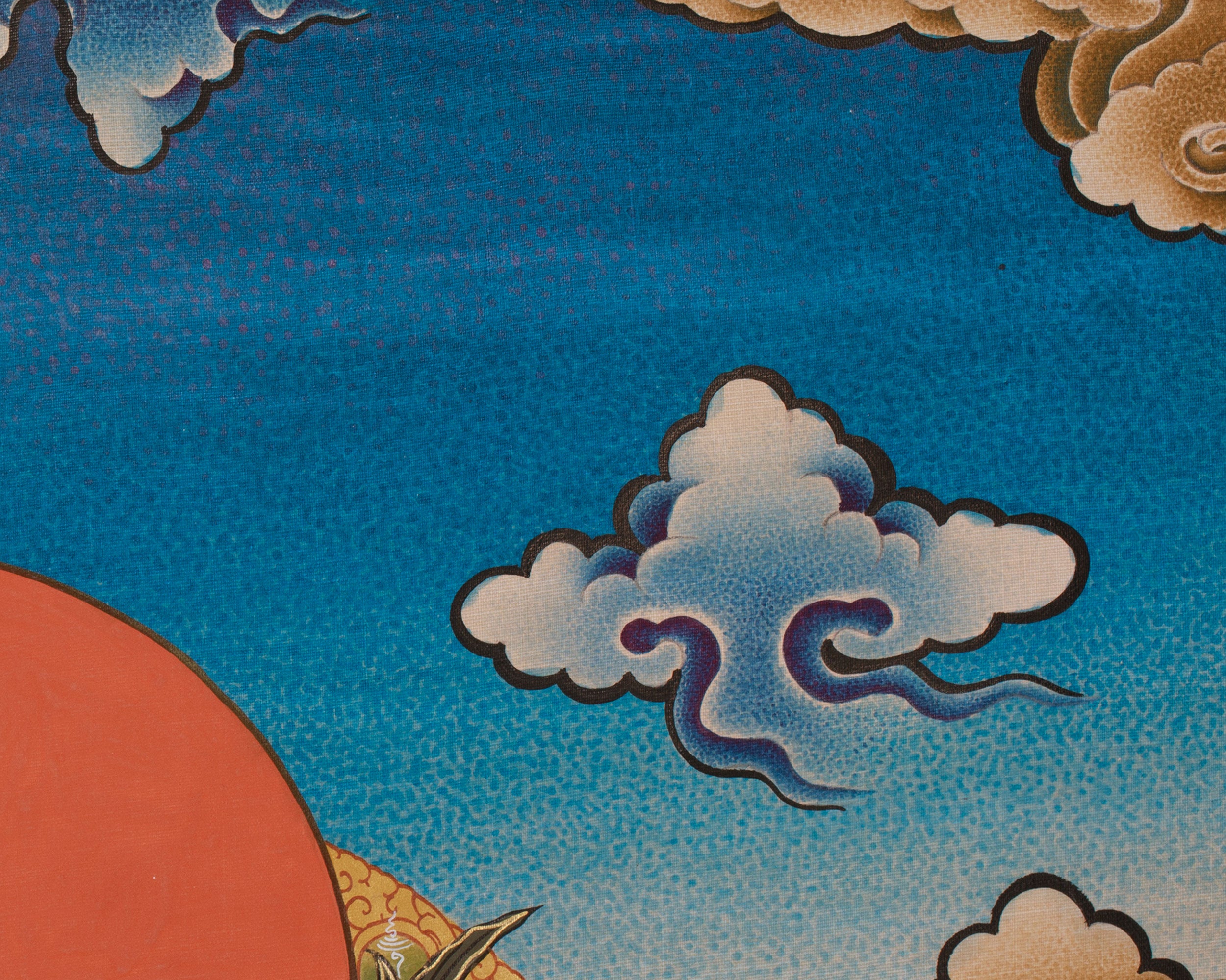 Buddhist Goddess Tara White Thangka | Divine Feminine