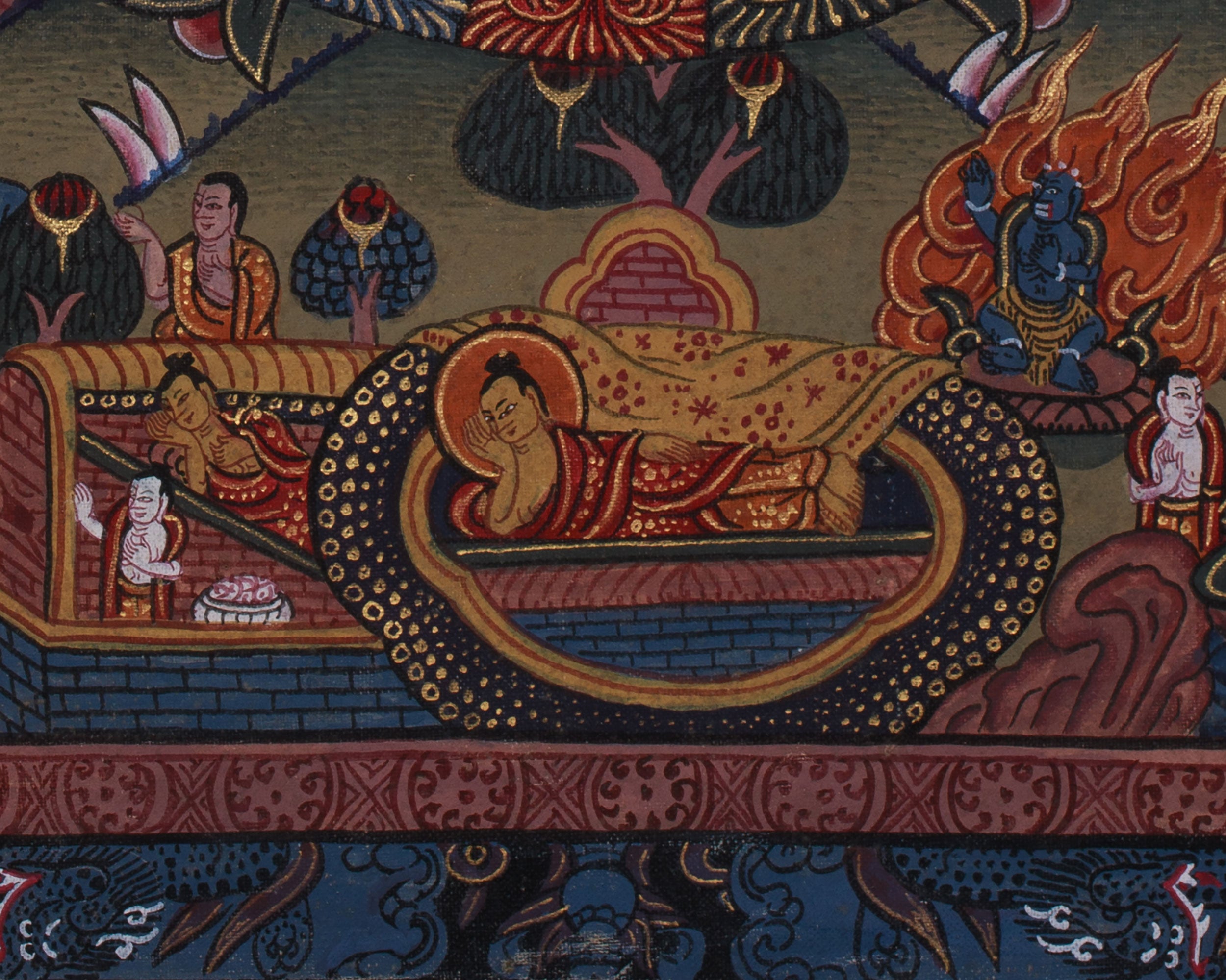 Vintage Buddha Mandala Thangka | Spiritual Gifts