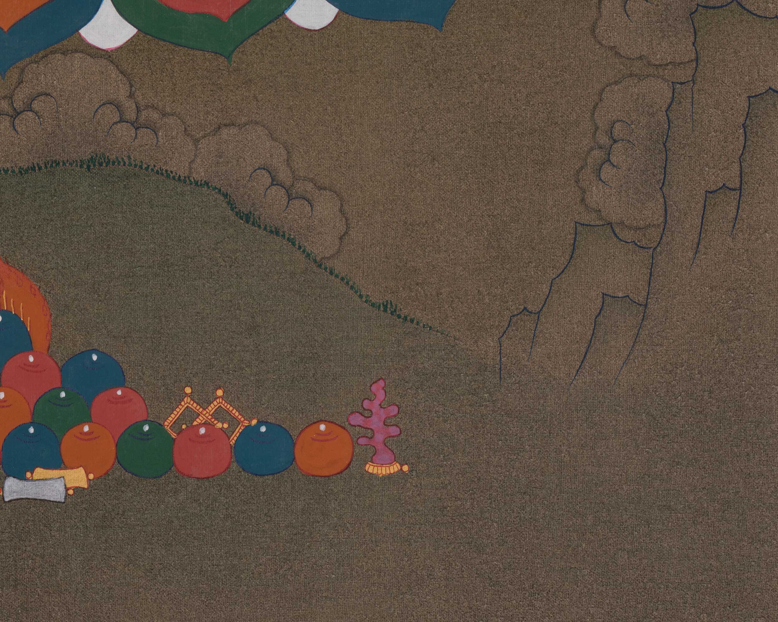 Dzambhala Sacred Art | Wealth Deity | Himalayan Prosperity Artwork