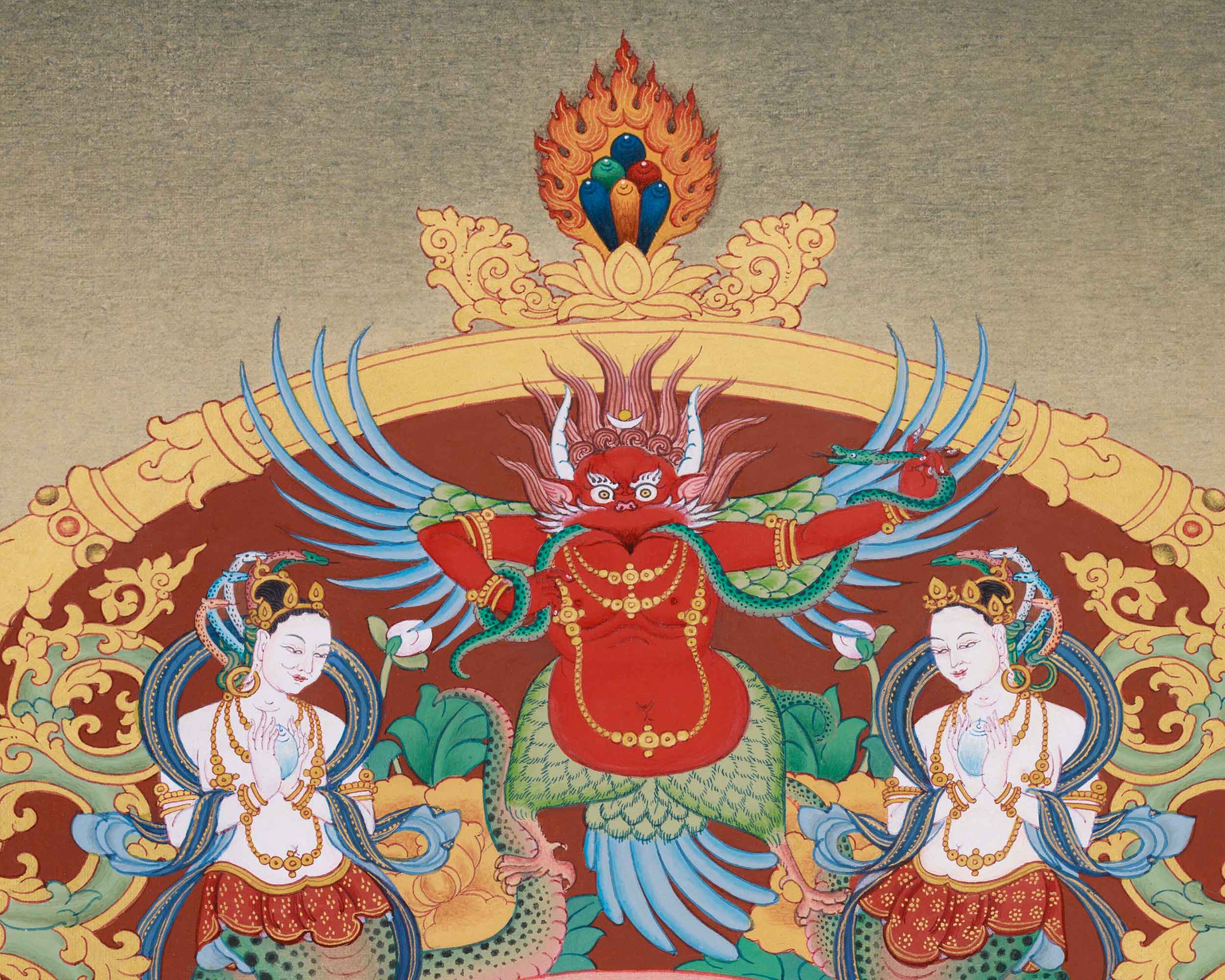 Buddha Shakyamuni with Brahma and Indra Thangka | The Enlightened One