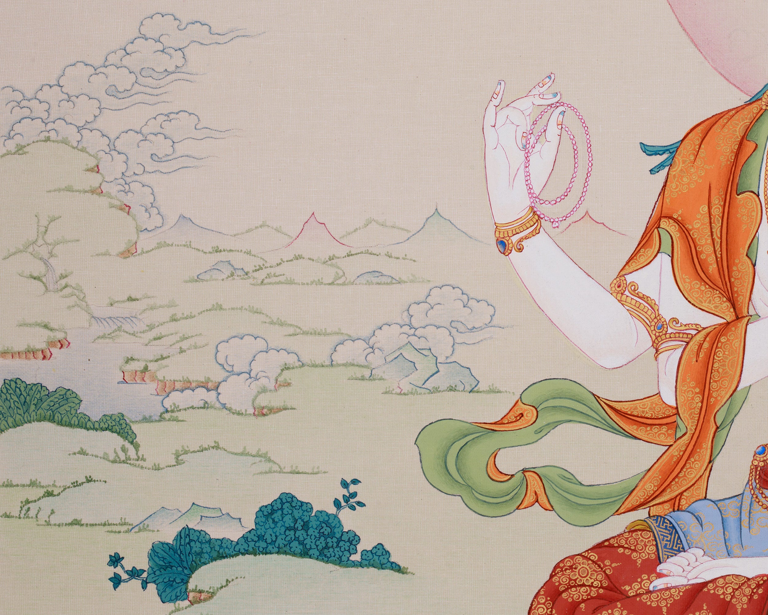 Universal Compassion Thangka of Avalokiteshvara | Chenrezig Thangka
