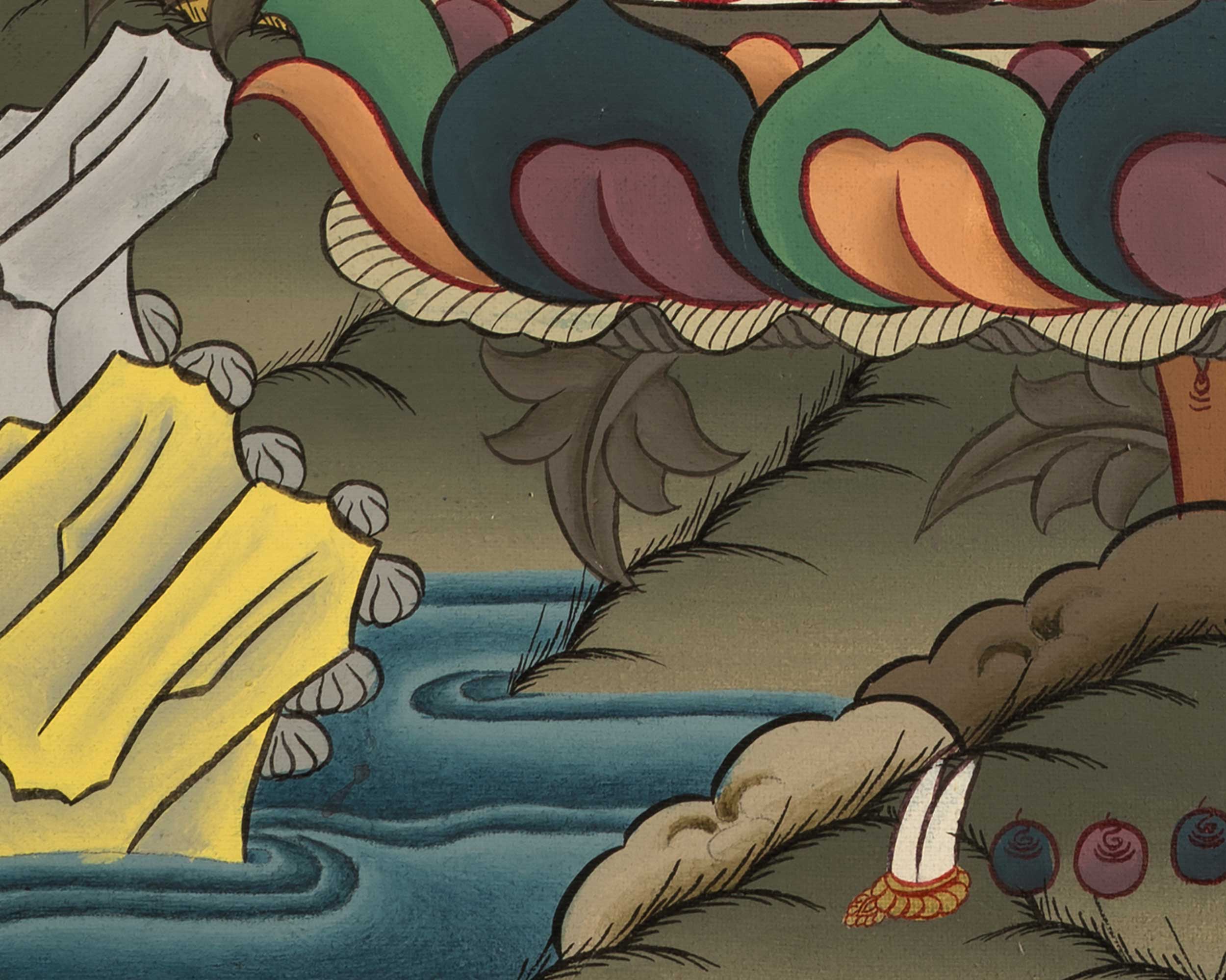 Buddha Amitabha Painting | Wall Hanging Buddha Thangka