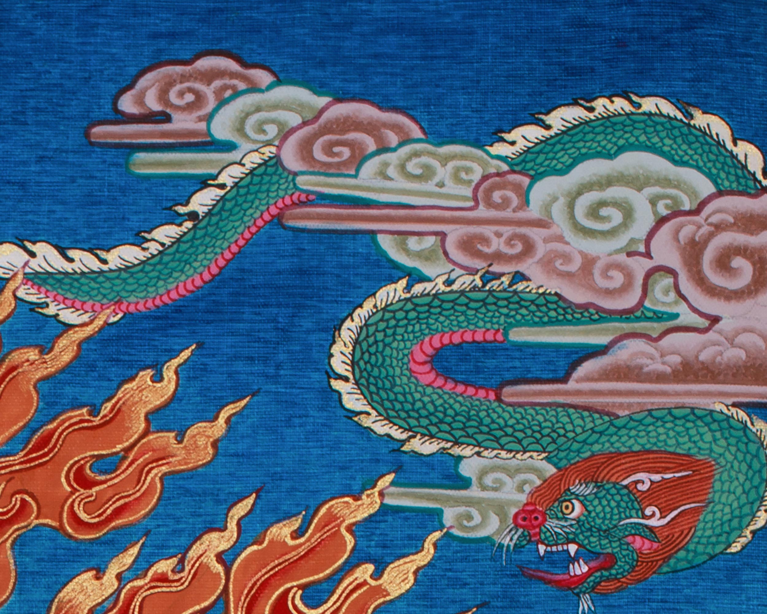 Rahula Thangka | Wrathful Protector of Spiritual Pathways