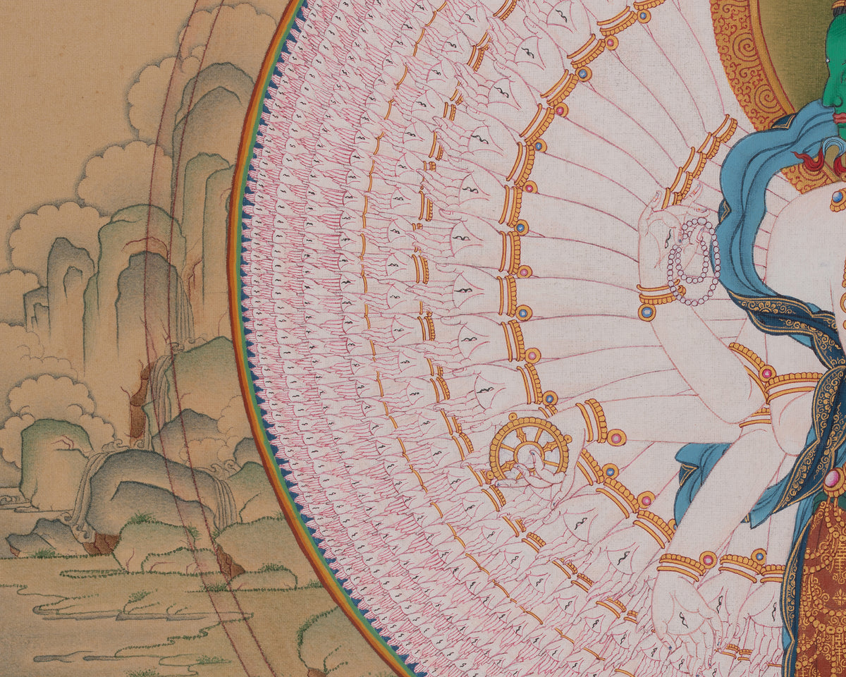 1000 Armed Chenrezig Sacred Art | Infinite Compassion Deity