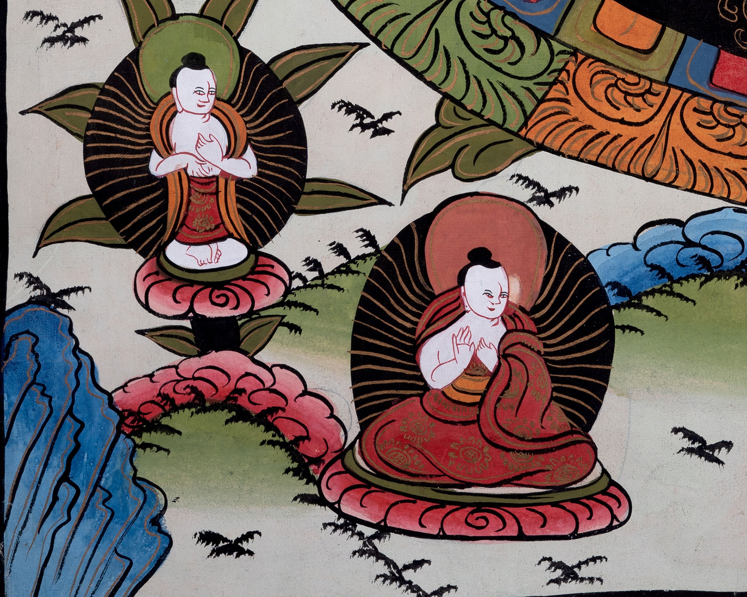 Three Mandala Thangka | Religious Buddhist Painting | Wall Decors