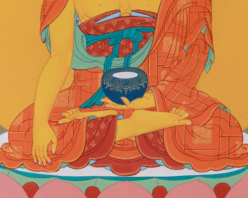 The Awakened One - Siddhartha Gautama and His Disciples, Tibetan Thangka