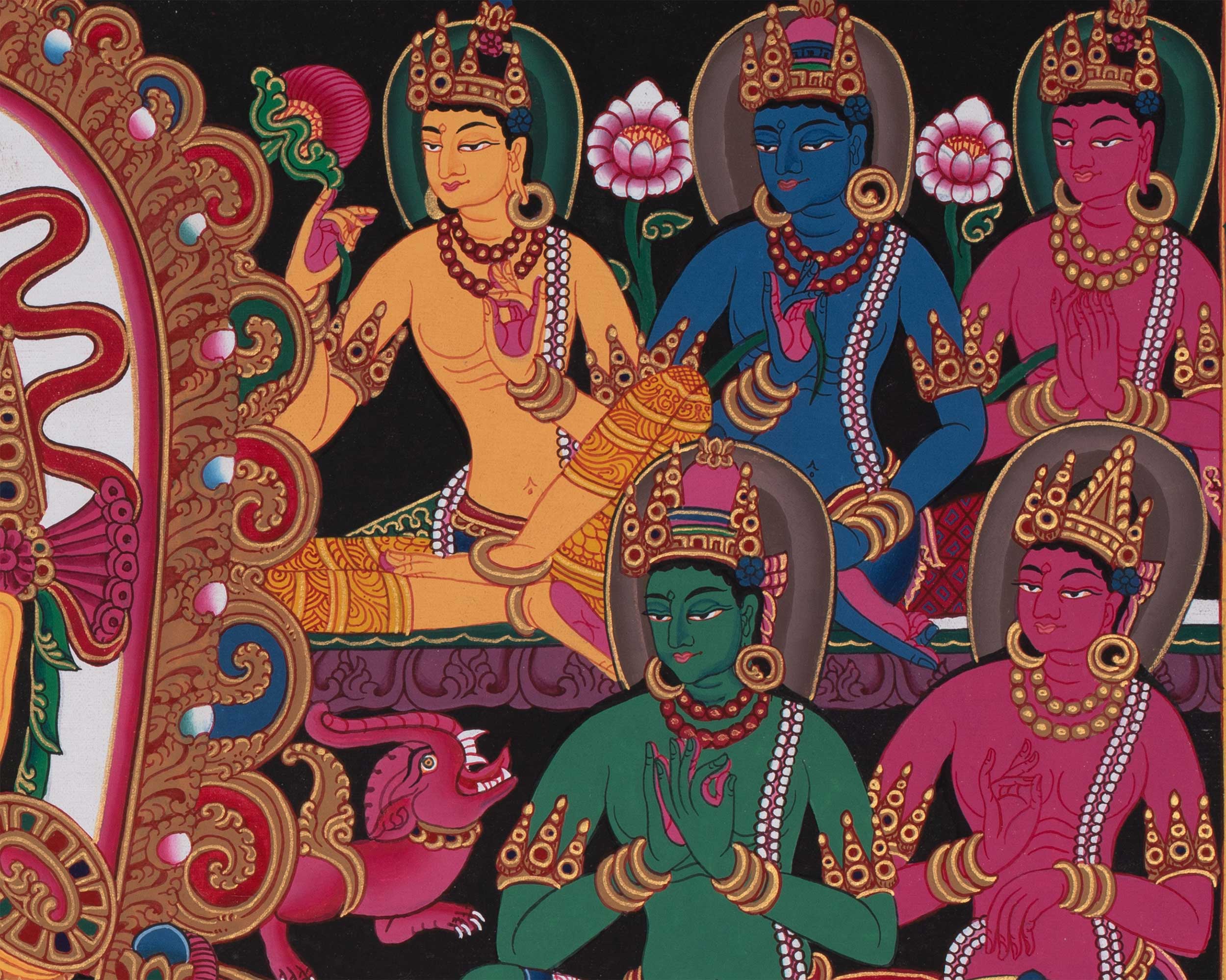 Buddha Amoghasiddhi Thangka | One of the Dhyani Buddhas