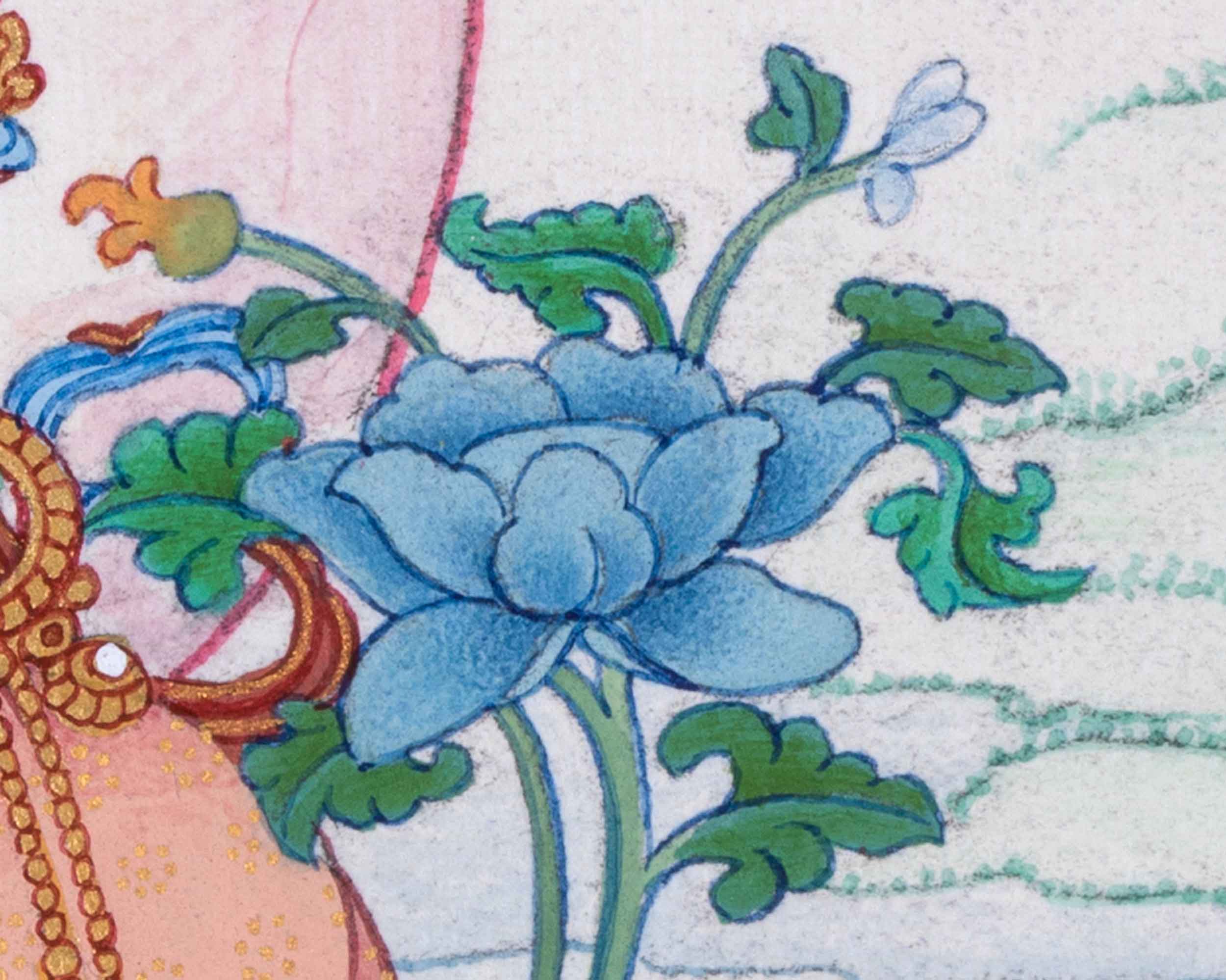 Divine Wisdom of Green Goddess, Mother Tara  | Traditional Handpainted Thangka