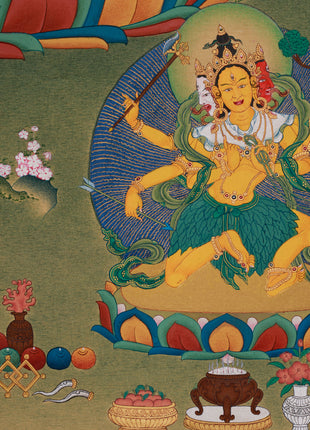 Protection of Bodhisattva Green Tara | Lhasa Stone Colors