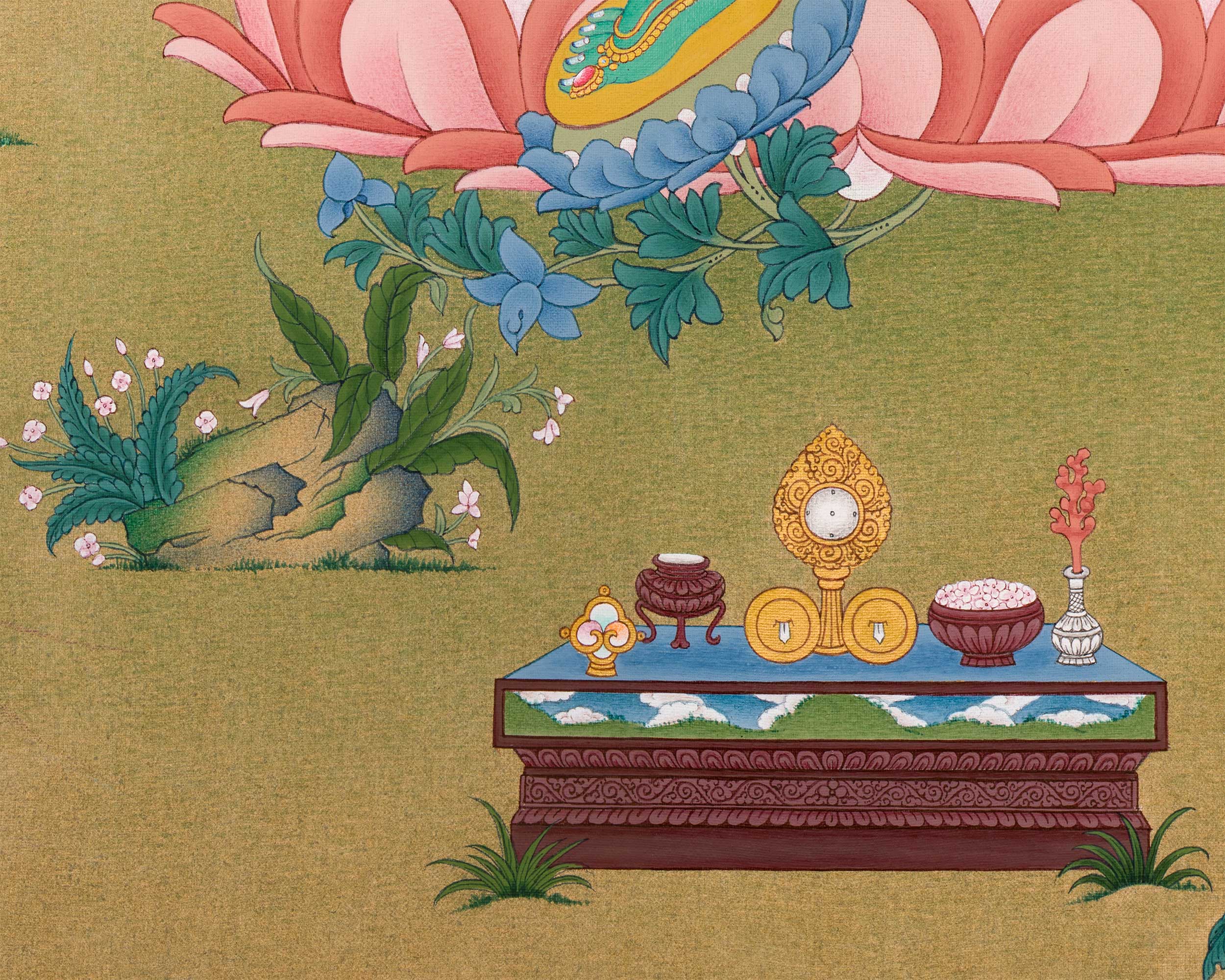 Green Tara Devotional Print | Digital Artwork Of The Mother of Liberation | Buddhist Gift Ideas