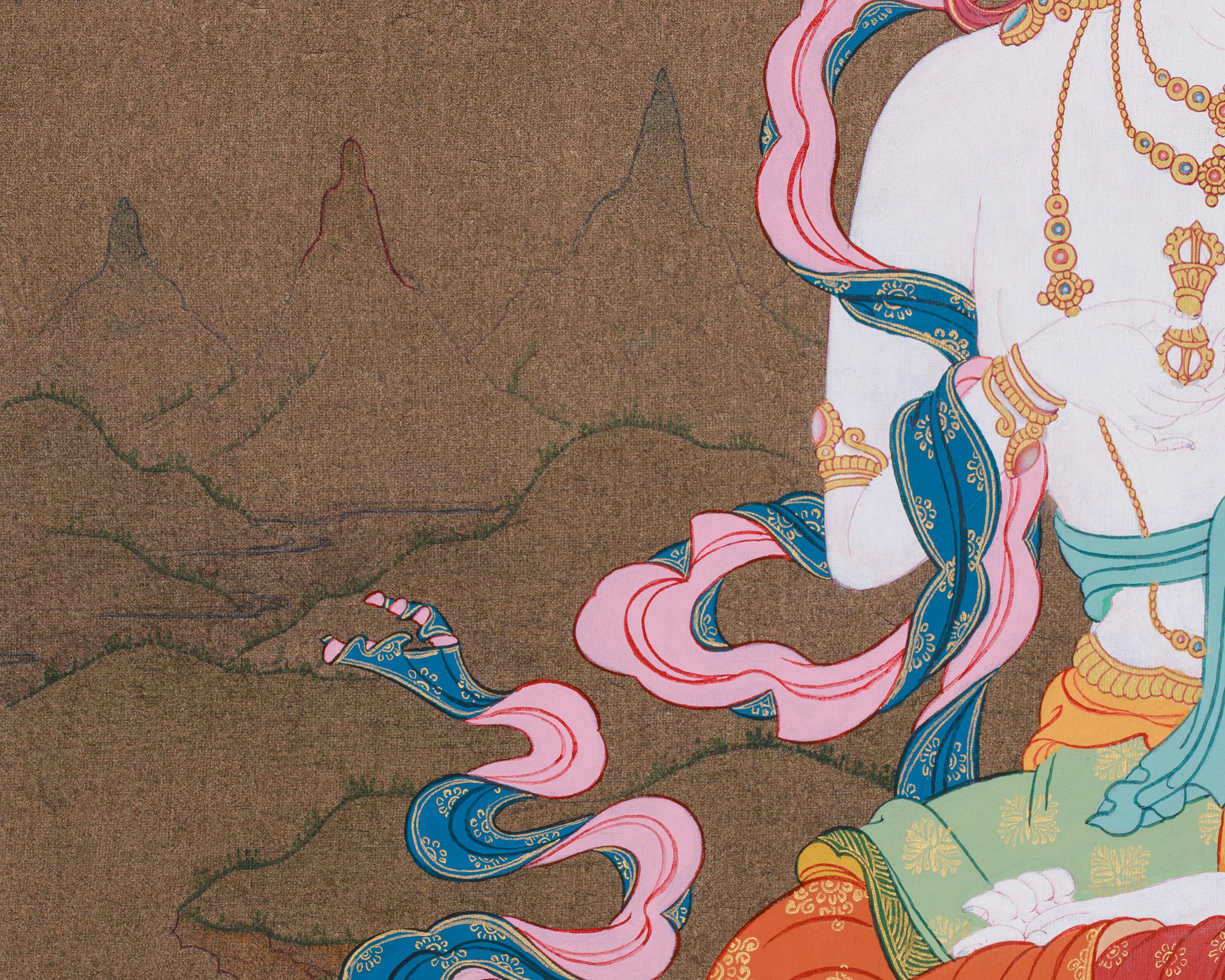 Tibetan Dorje Sempa Painting | Buddha of Purification | Cleansing of Negative Karma