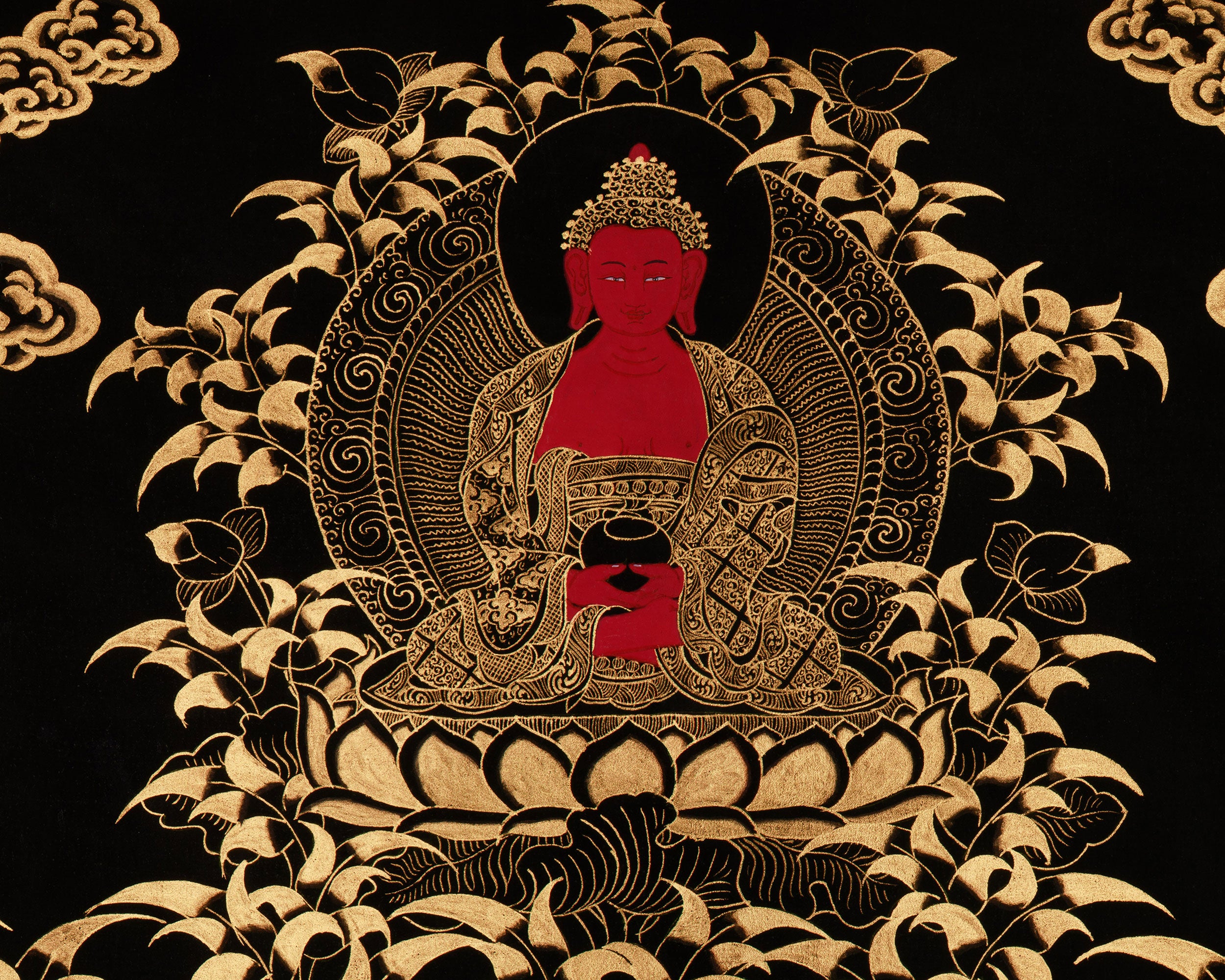 Sacred Art Of Chenrezig | Avalokiteshvara, Amitabha Buddha, White Tara, Green Tara, Manjushri & Vajrapani