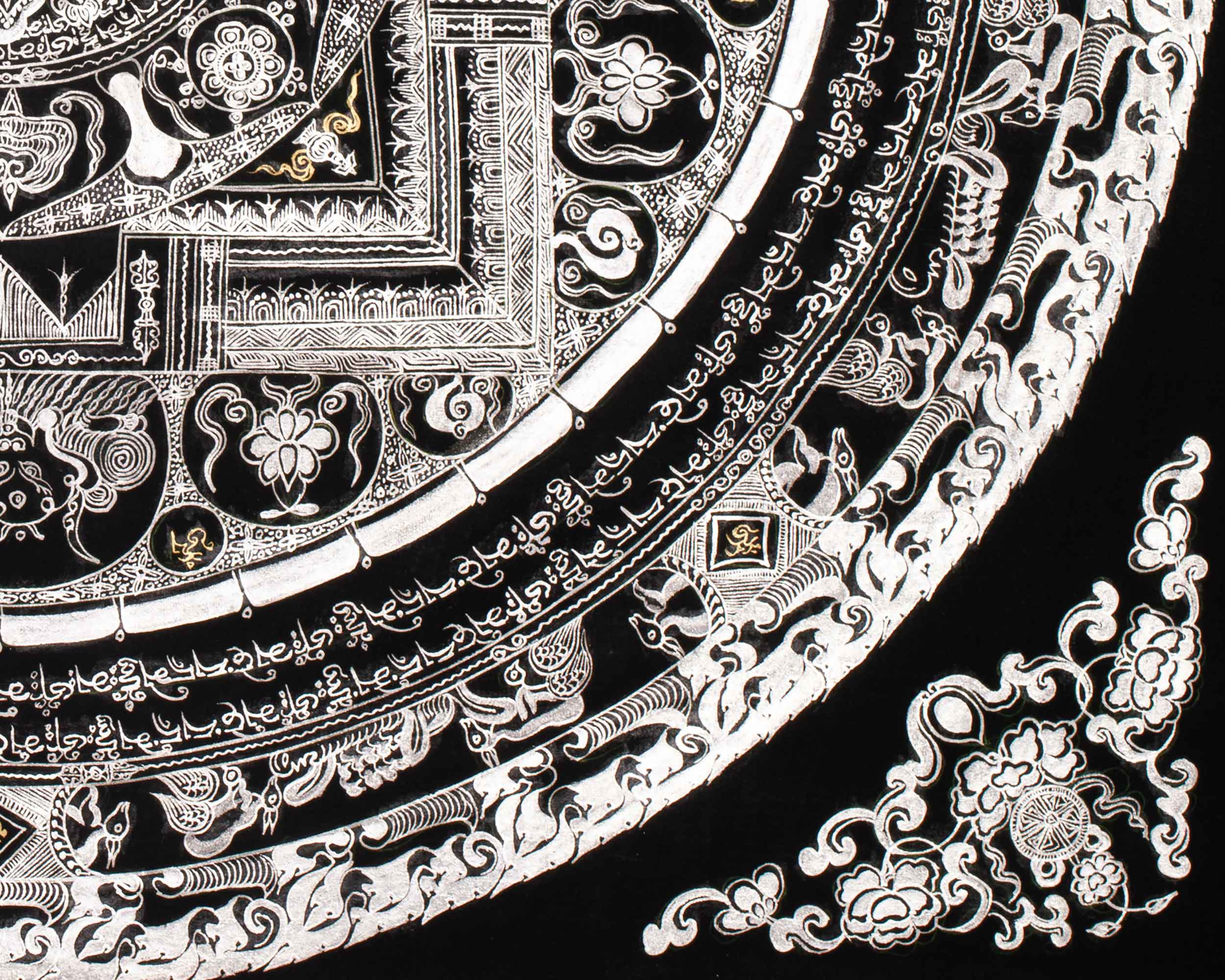 Buddhist Mantra Mandala Thangka | Mandala for Meditation and Protection