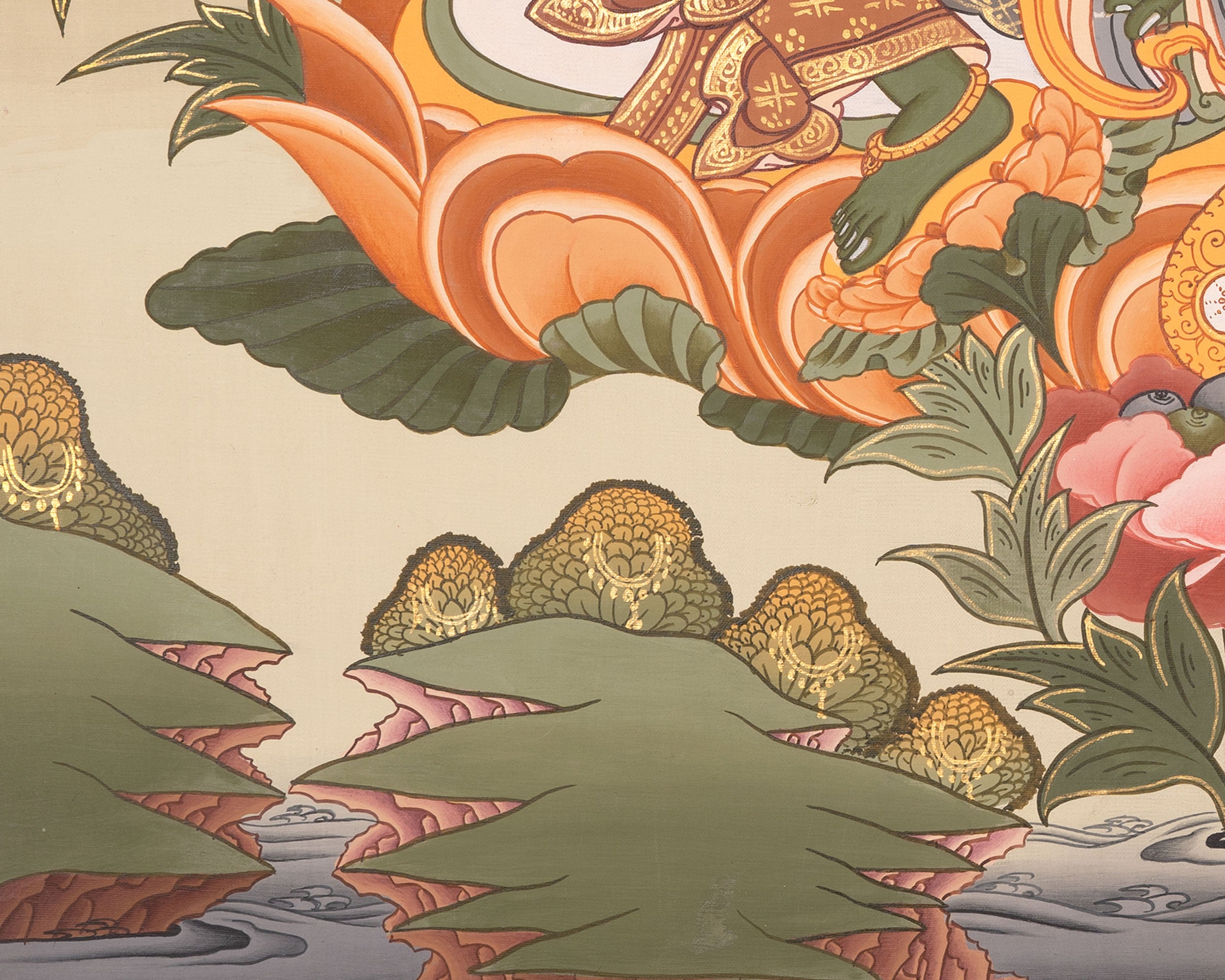 Mother Green Tara | Buddhist Thangka | Wall Decors