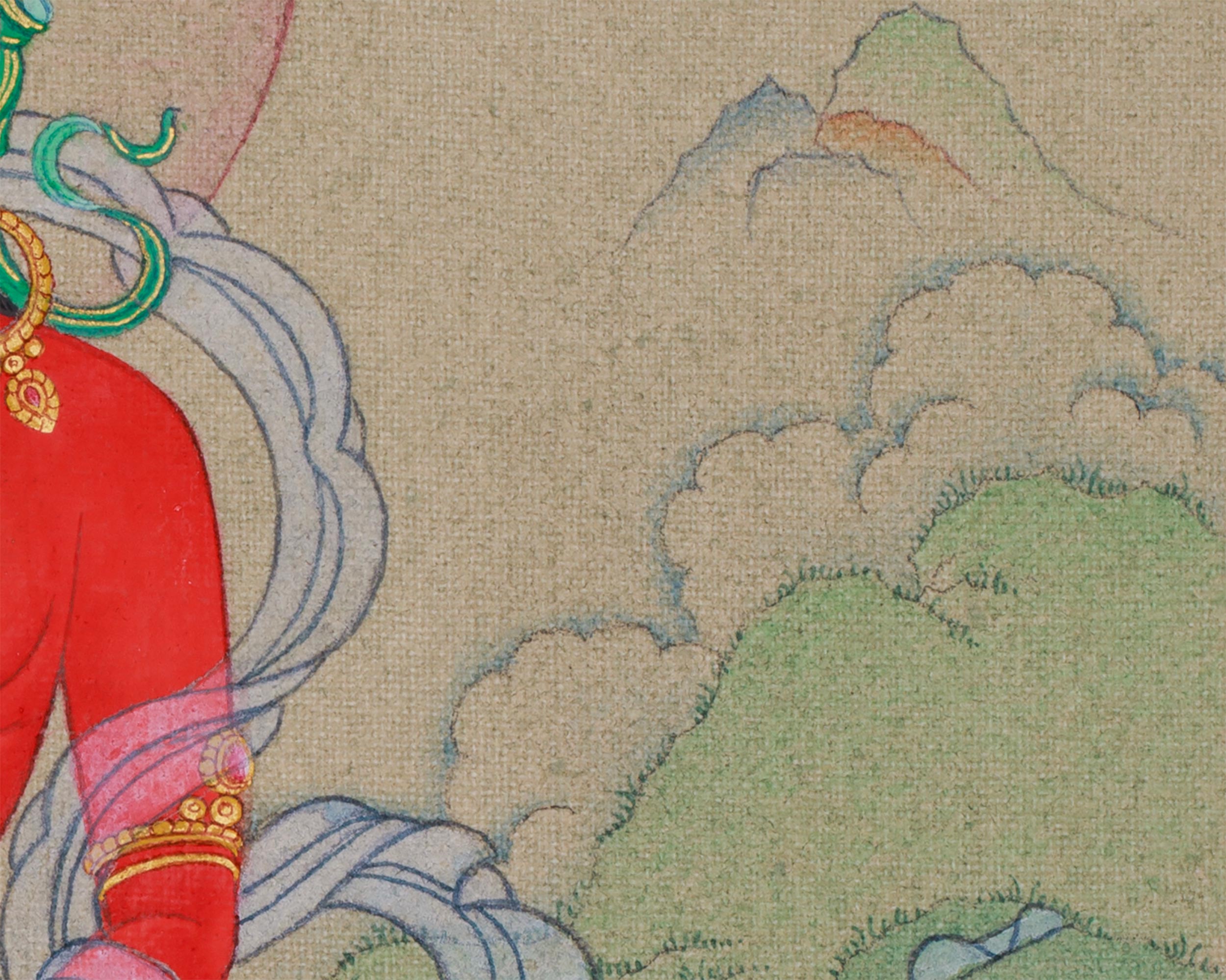 Buddha Amitayus Painting | Tibetan Art for Longevity and Wisdom