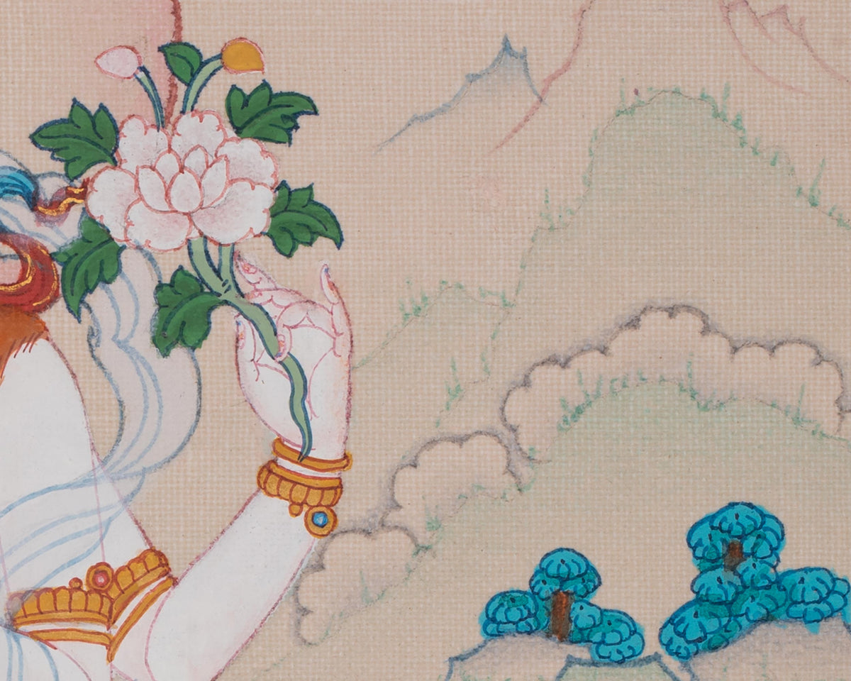 Chenrezig Tibetan Buddhist Thangka | Embodiment Of Universal Compassion