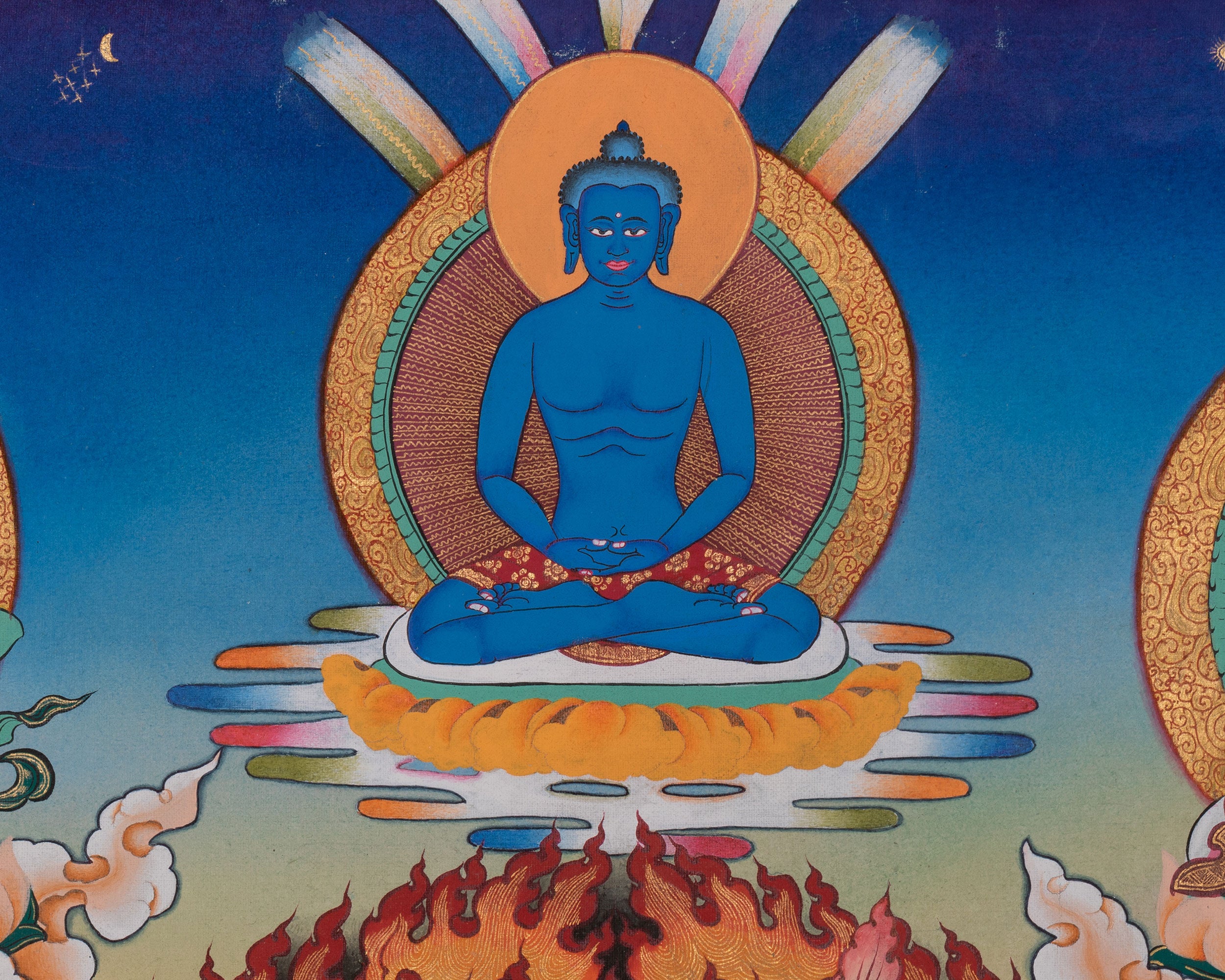 Simhamukha Painting | Sacred Art of the Lion-Faced Dakini