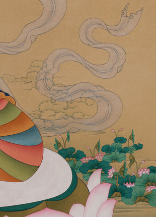 Timeless Purity: Heruka Vajrasattva | Grand 40x50" Thangka | Karma Gadri Masterwork