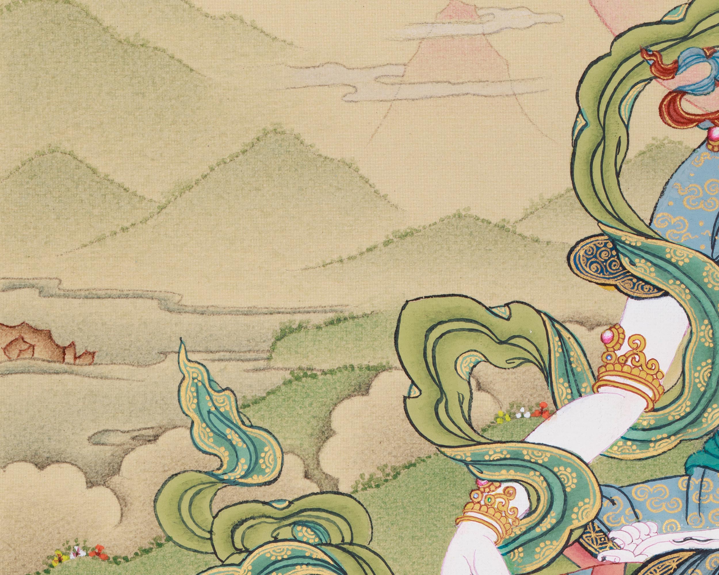 White Tara with Buddha Amitabha | The Divine Union of Compassion and Infinite Light